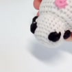 Mini Crochet Cow Keychain, product photo 3