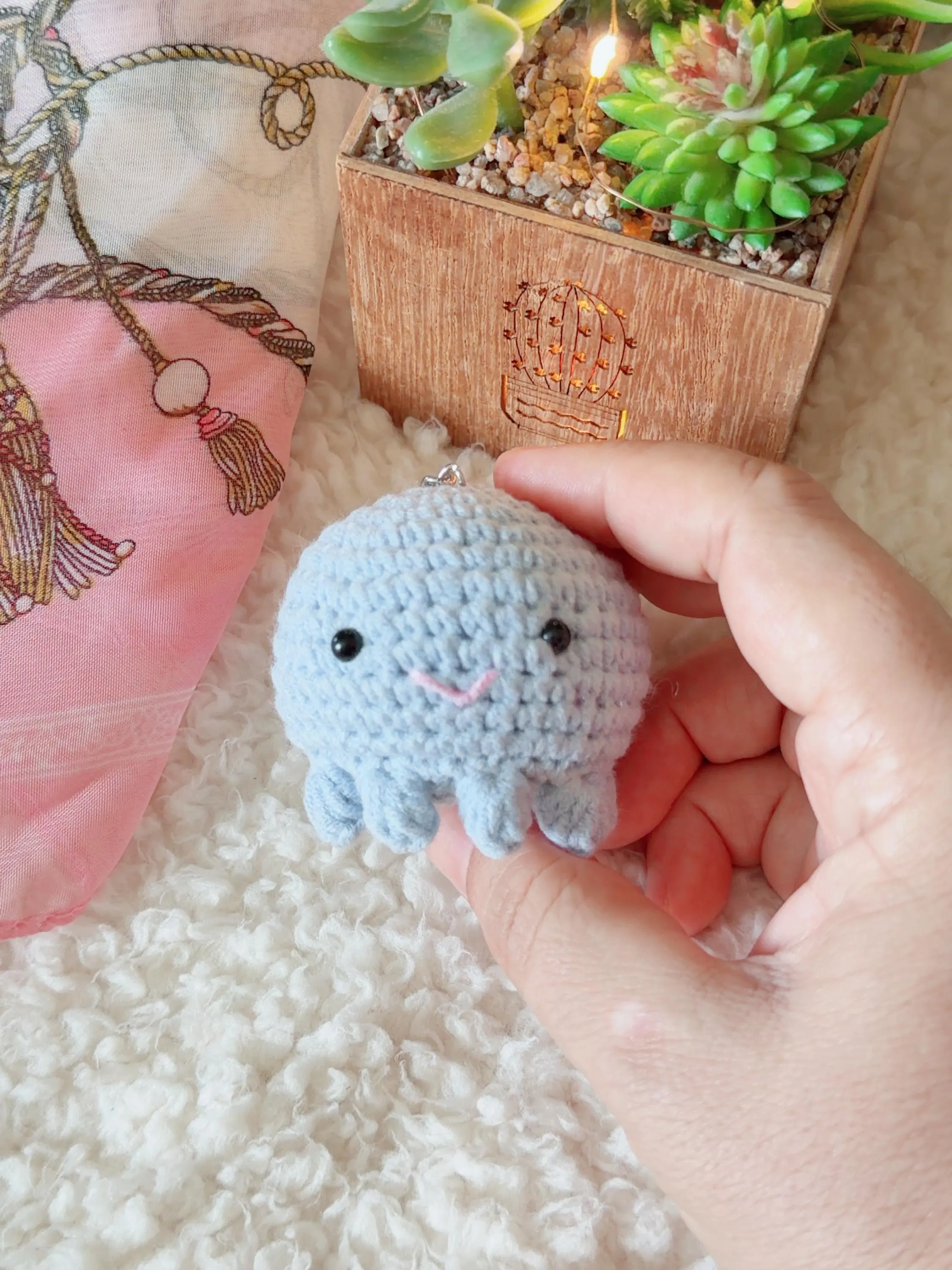Crochet Octopus Amigurumi Keychain, product photo 19