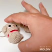 Crochet Dog Keychain, product photo 2