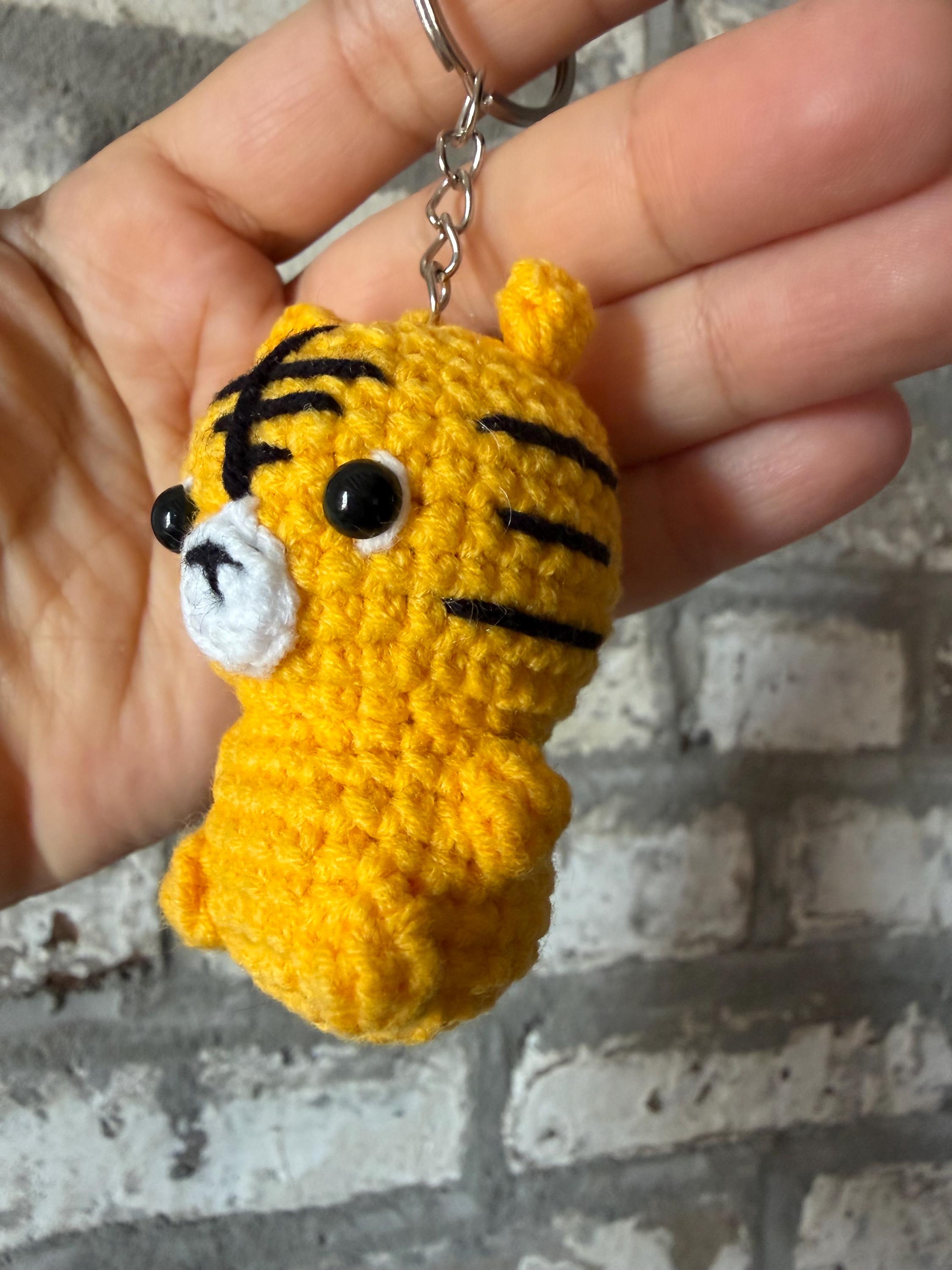 Crochet Baby Tiger Keychain, product photo 16