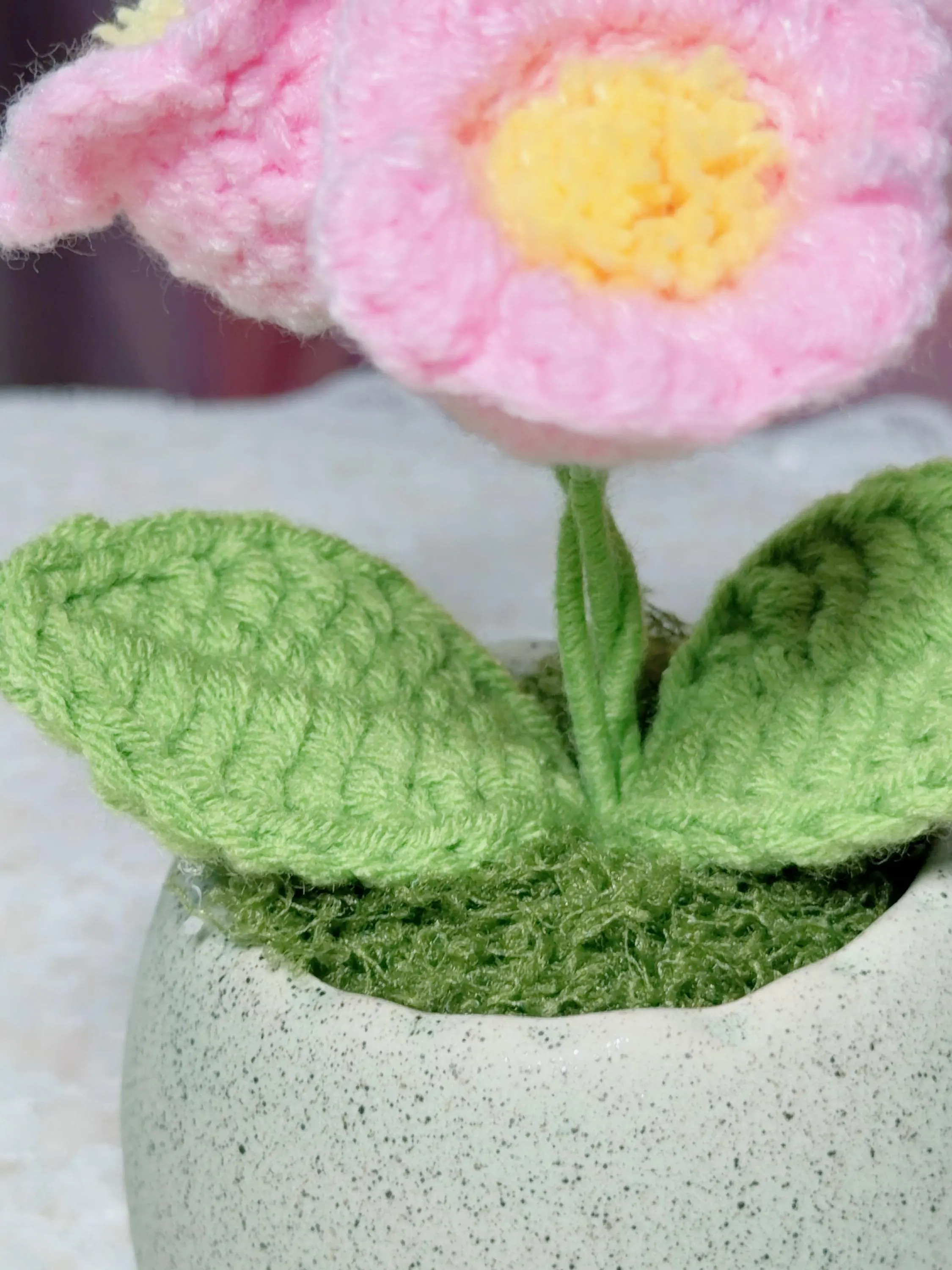 Crochet Daisy & Bell Flower Pot, product photo 17