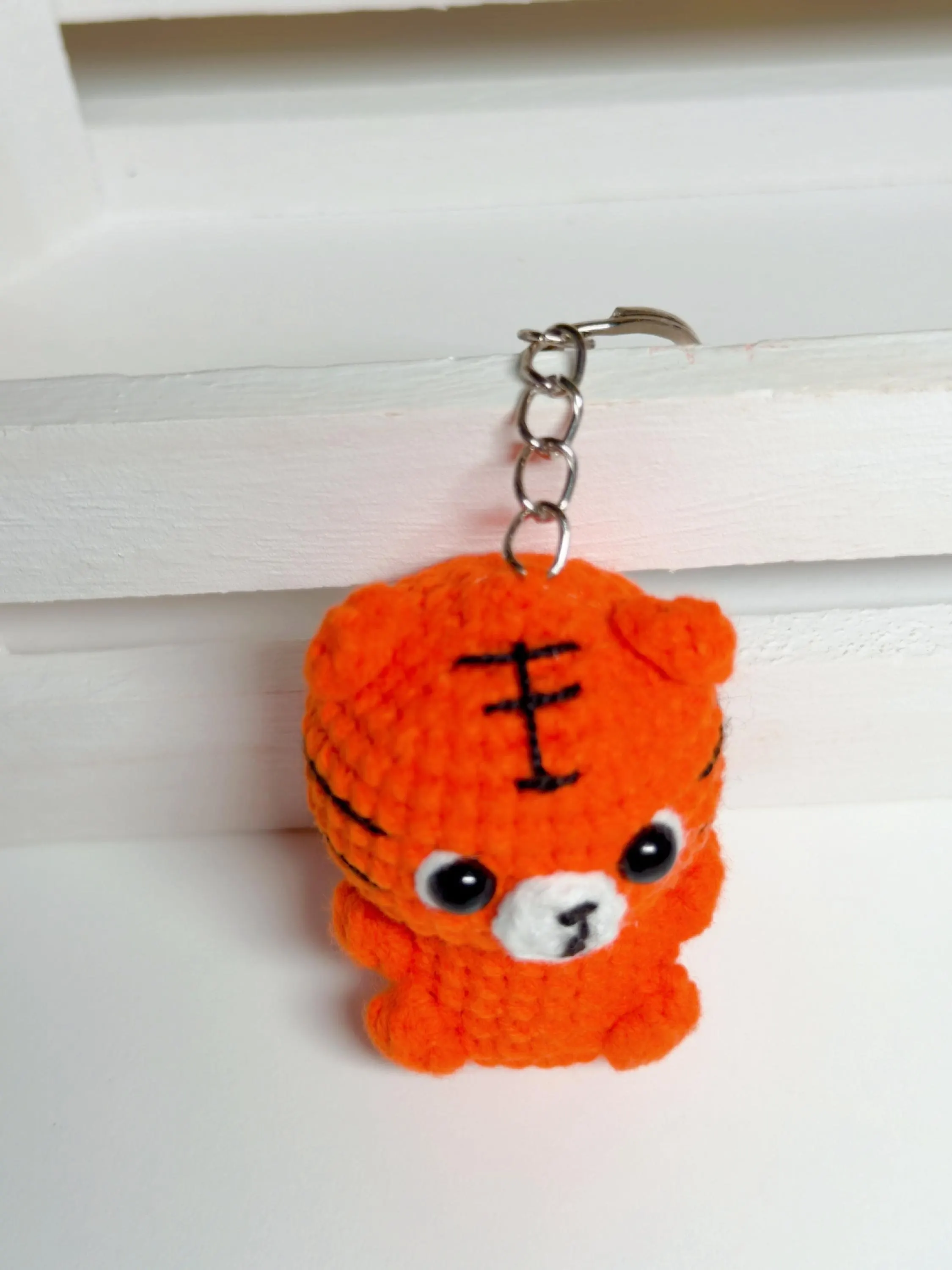 Crochet Baby Tiger Keychain, product photo 8