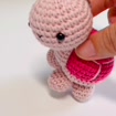 Handmade Crochet Turtle Keychain, product photo 3