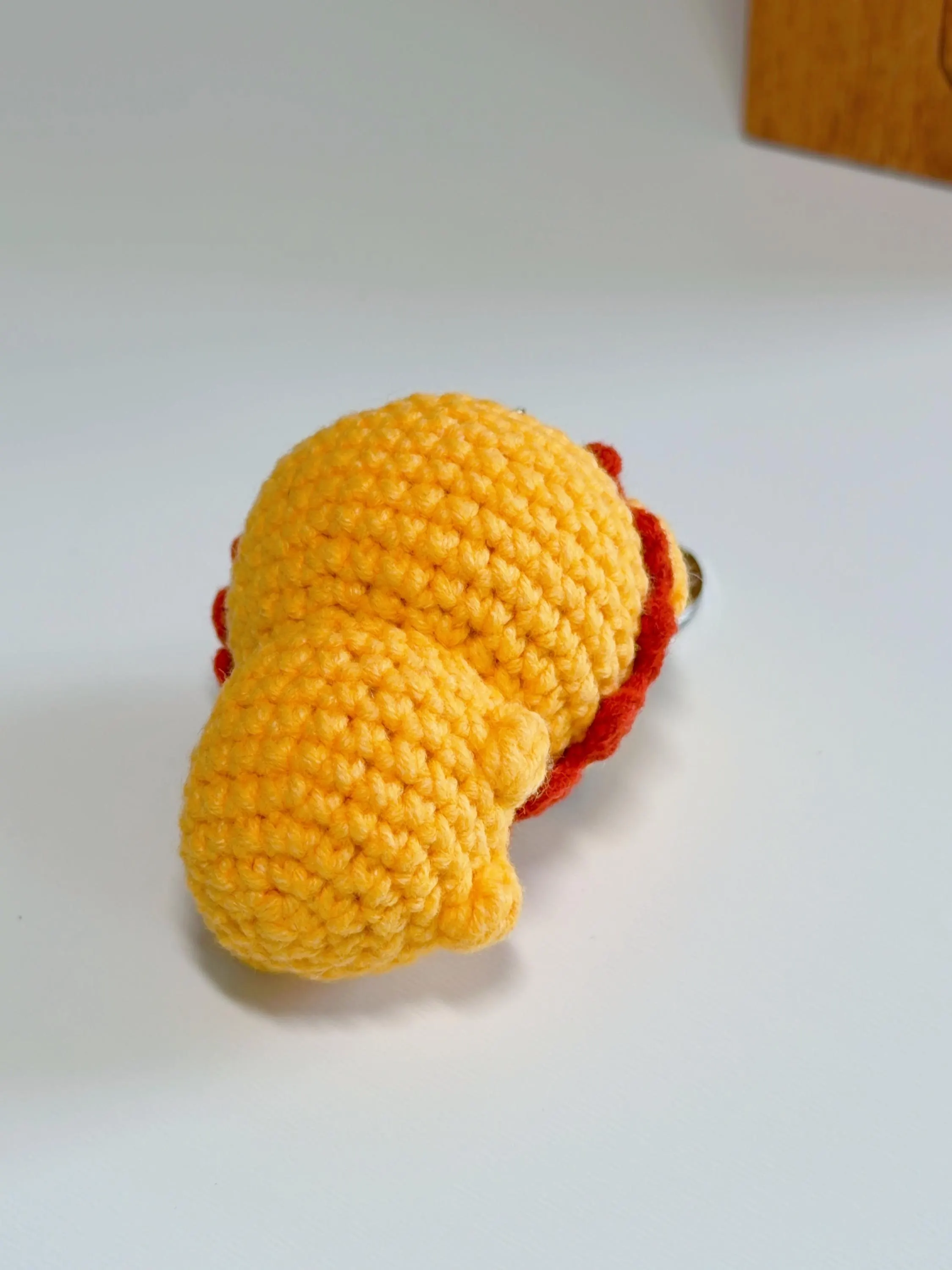 Handmade Crochet Lion Keychain, product photo 13