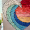 Sunset Wave Heart String Art, product photo 2