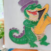 New Orleans Crocodile String Art | Jazz Saxophone, product photo 2