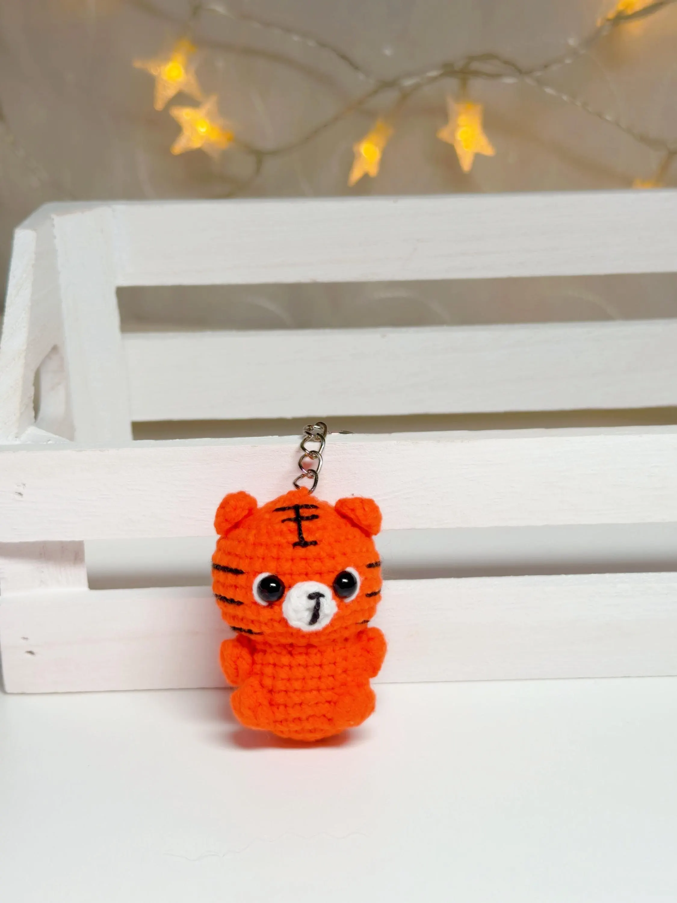 Crochet Baby Tiger Keychain, product photo 7
