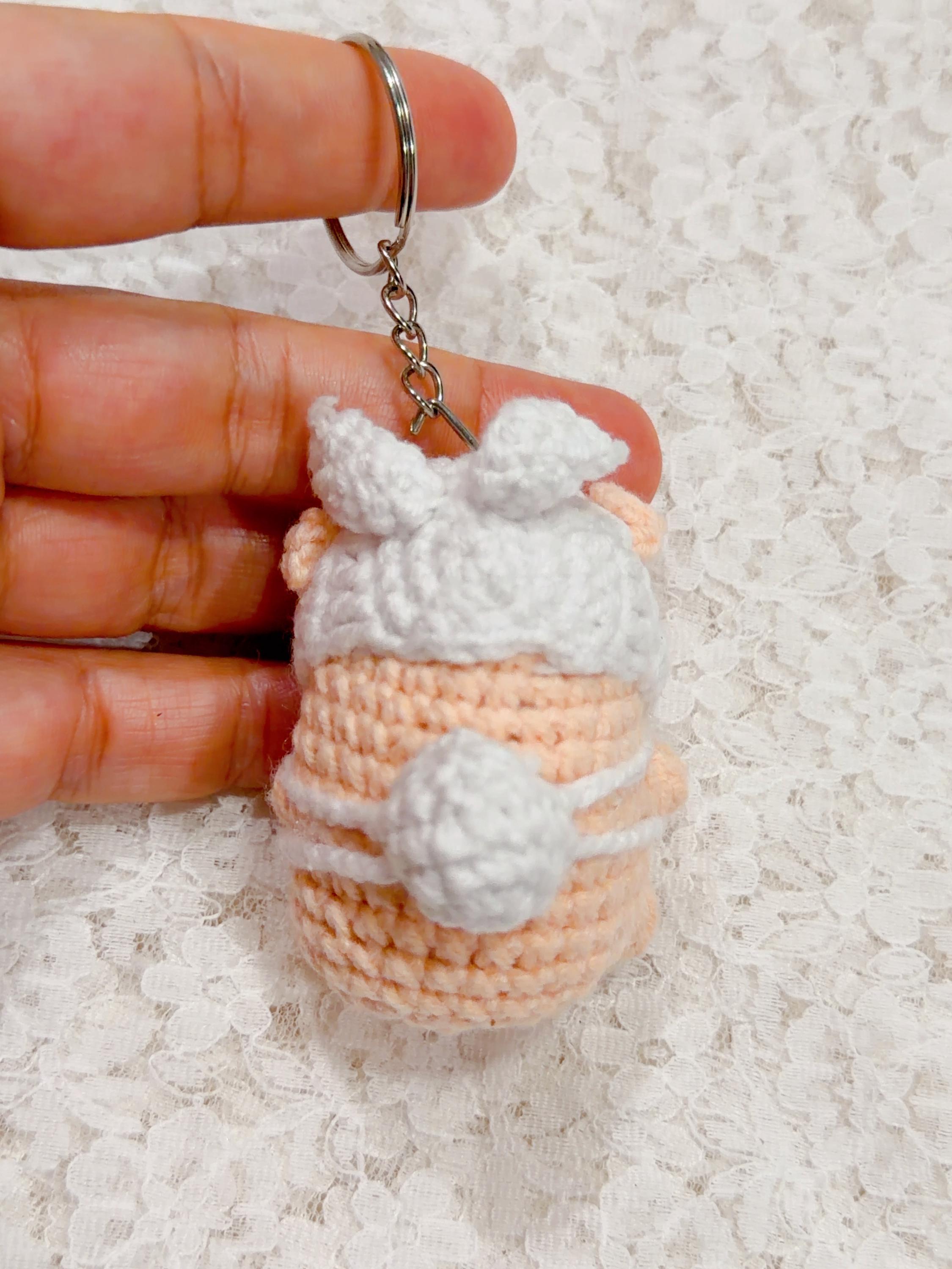 Costume Capybara Crochet Keychain, product photo 15