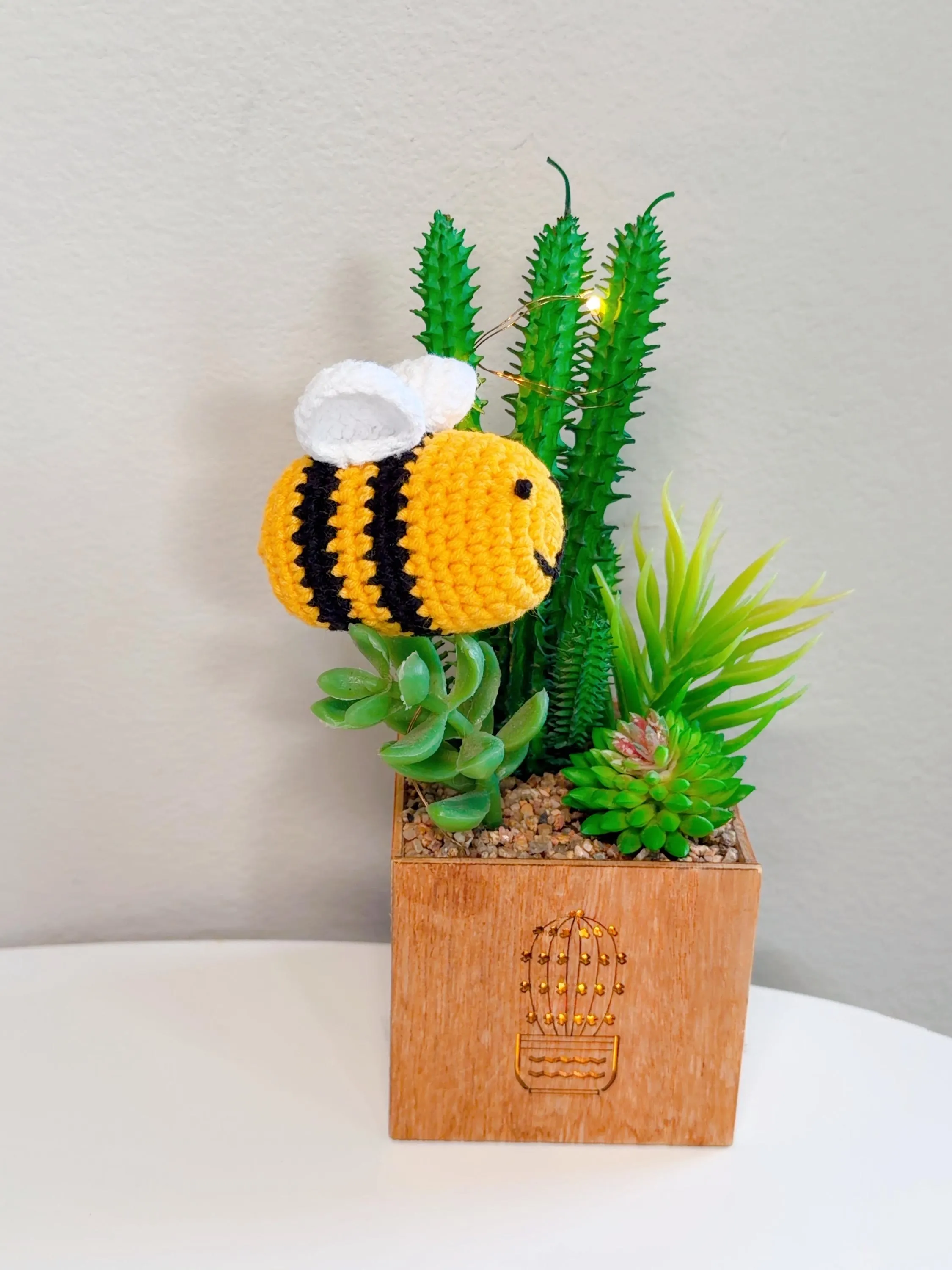 Crochet Bee Amigurumi Keychain, product photo 9