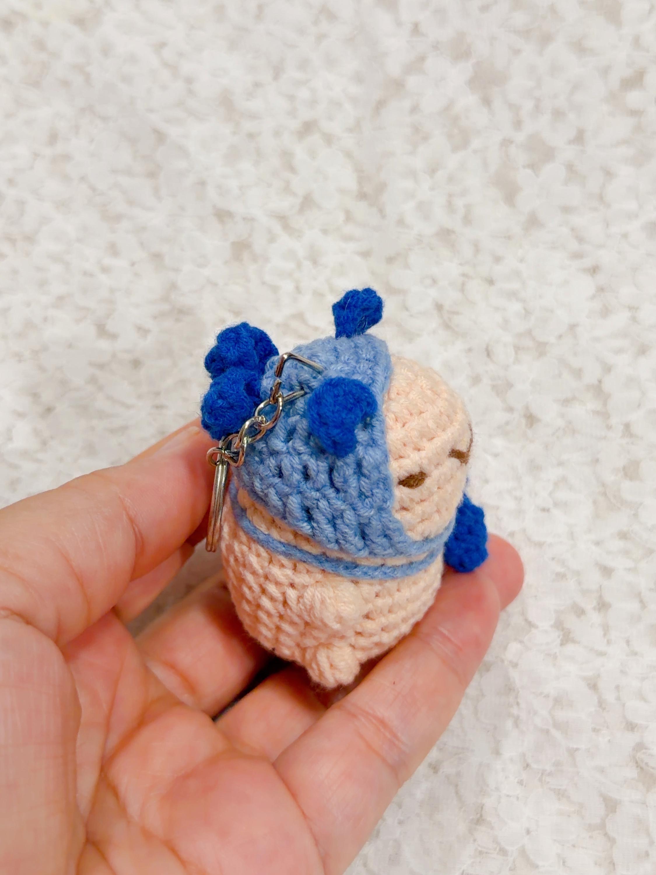 Costume Capybara Crochet Keychain, product photo 18