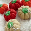 Handmade Crochet Pumpkin Keychain, product photo 2