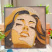 String Art Woman Face Decor | Handmade Boho, product photo 4