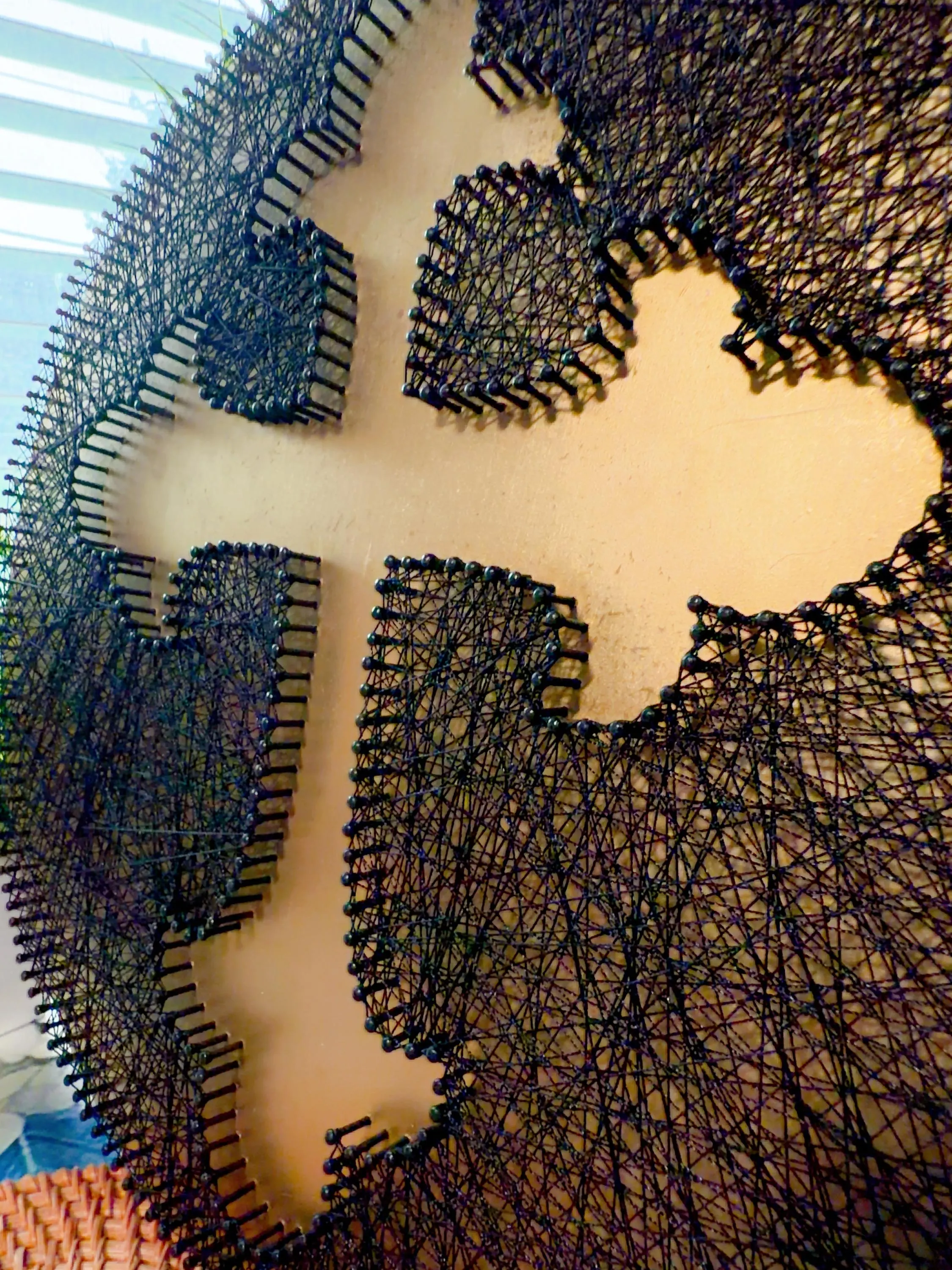 Handmade Christian Cross String Art: Faith Home, product photo 4