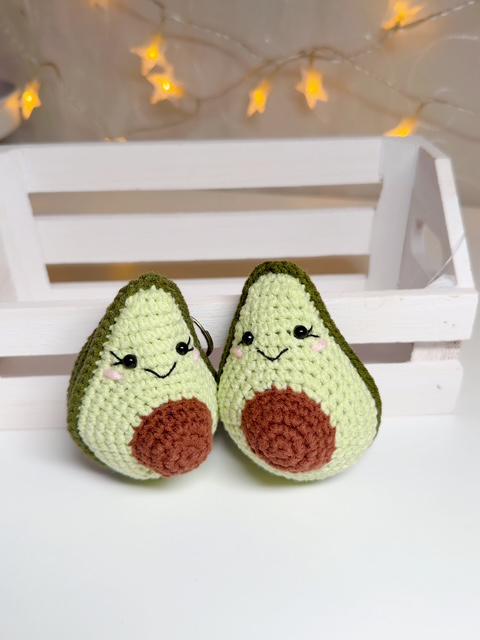 Crochet Avocado Keychain, product photo 15