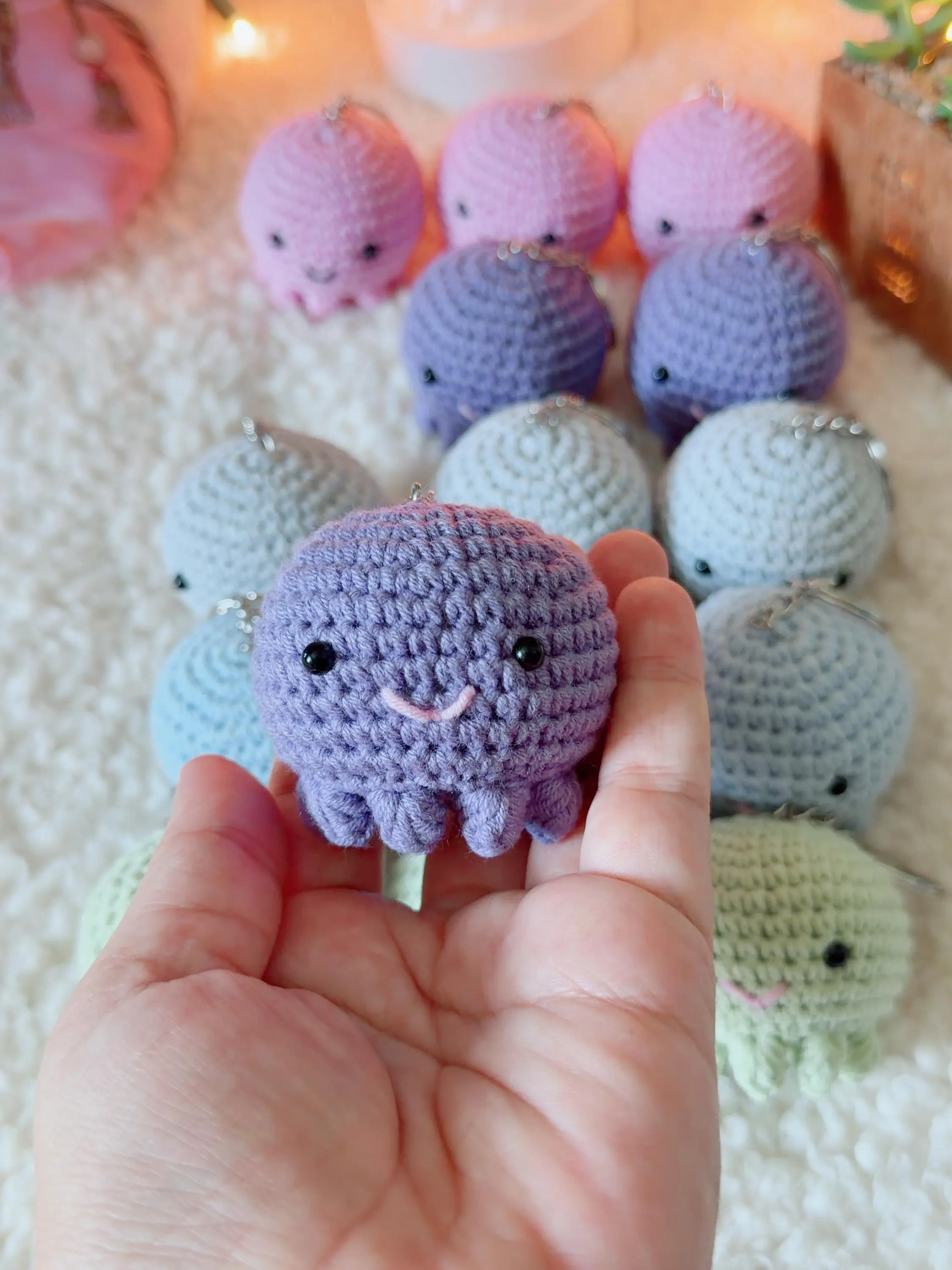 Crochet Octopus Amigurumi Keychain, product photo 7