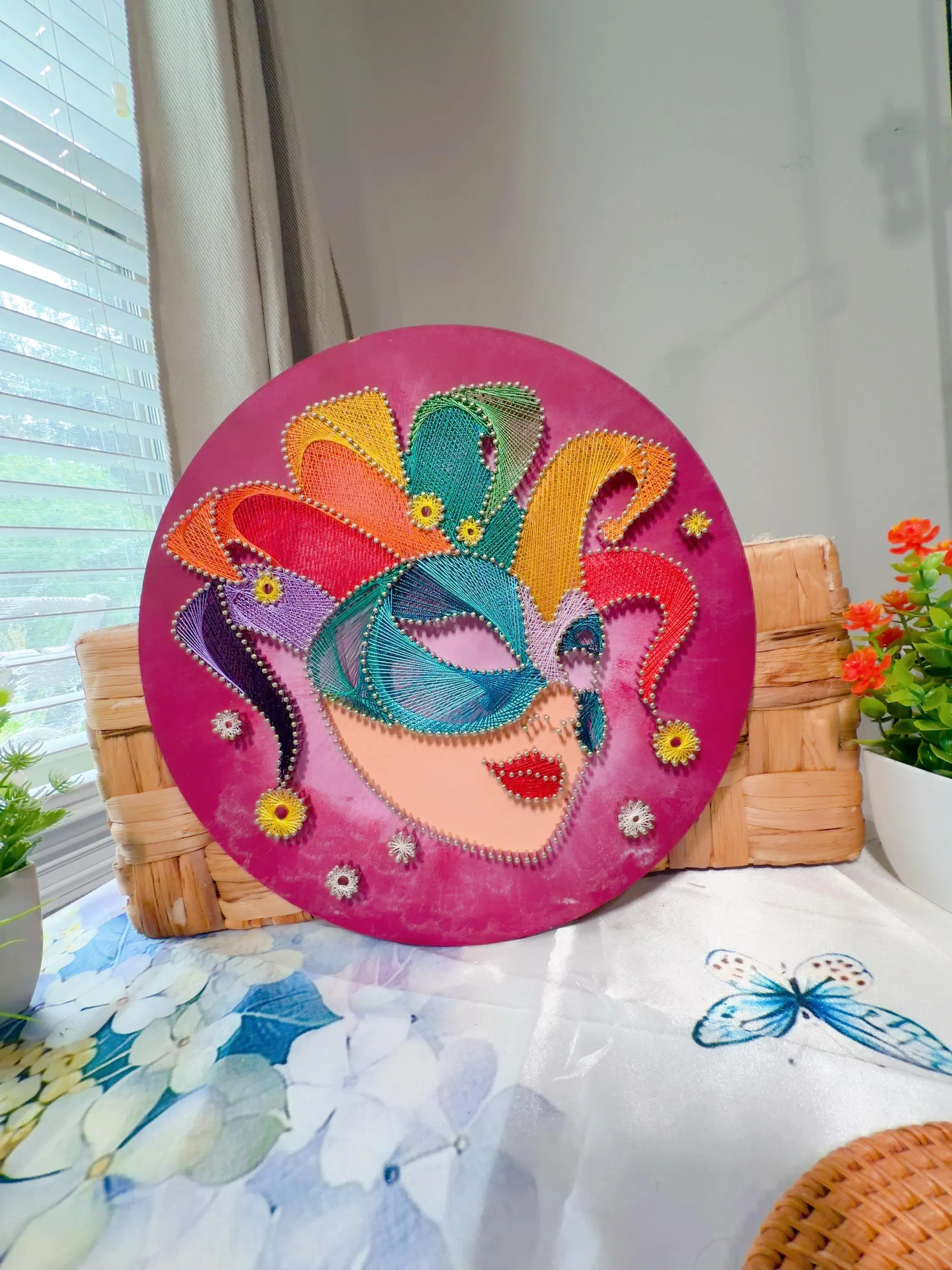 Mardi Gras Mask String Art, product photo 7