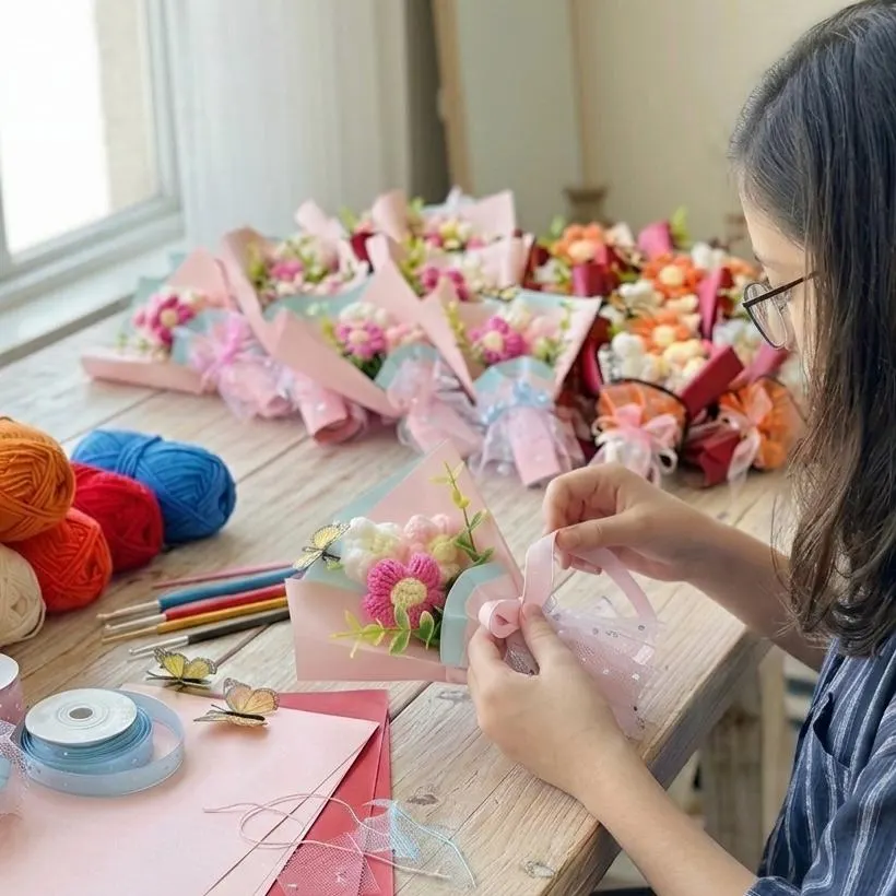 Mini Crochet Flower Bouquet, product photo 20