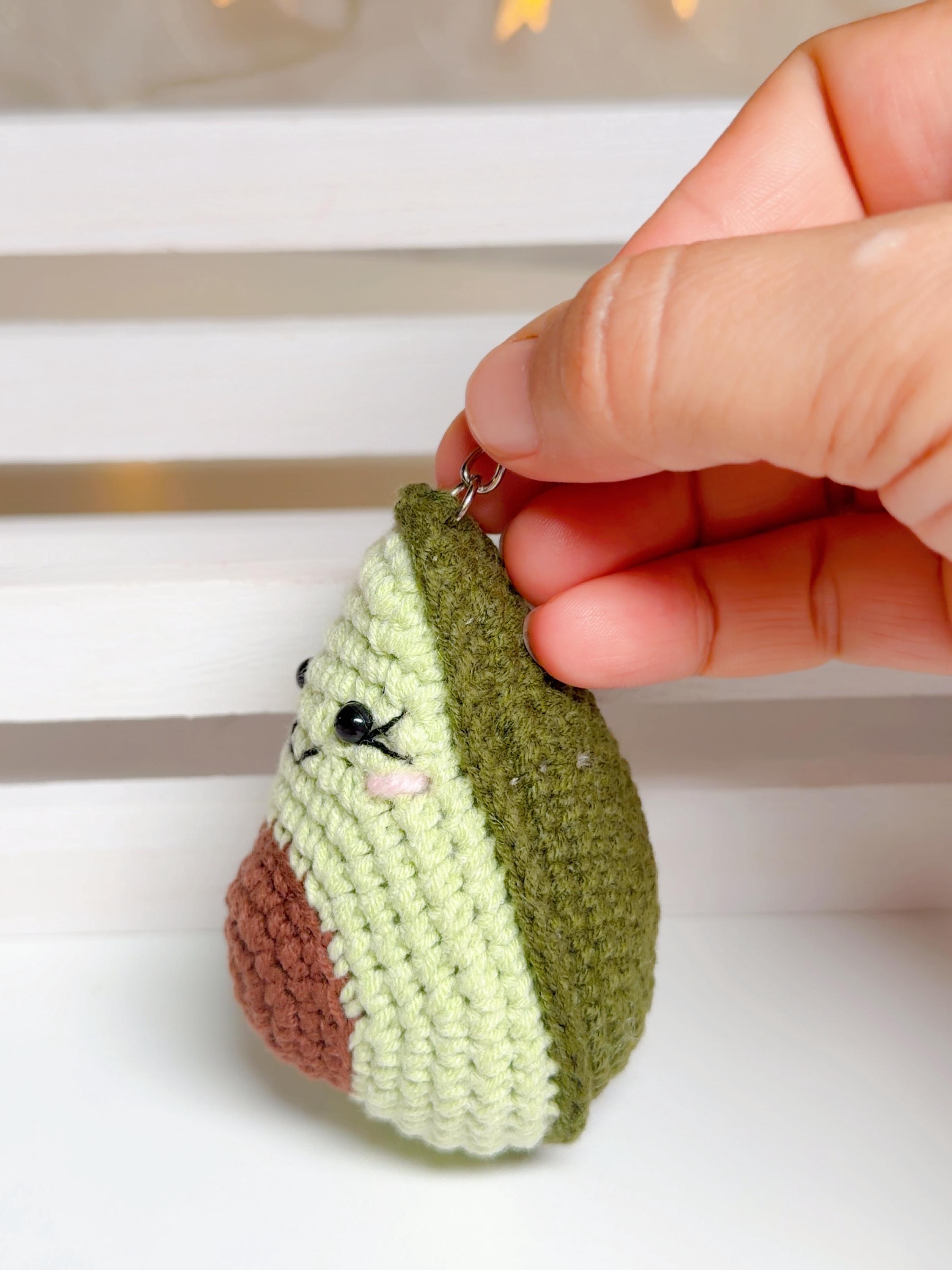 Crochet Avocado Keychain, product photo 11