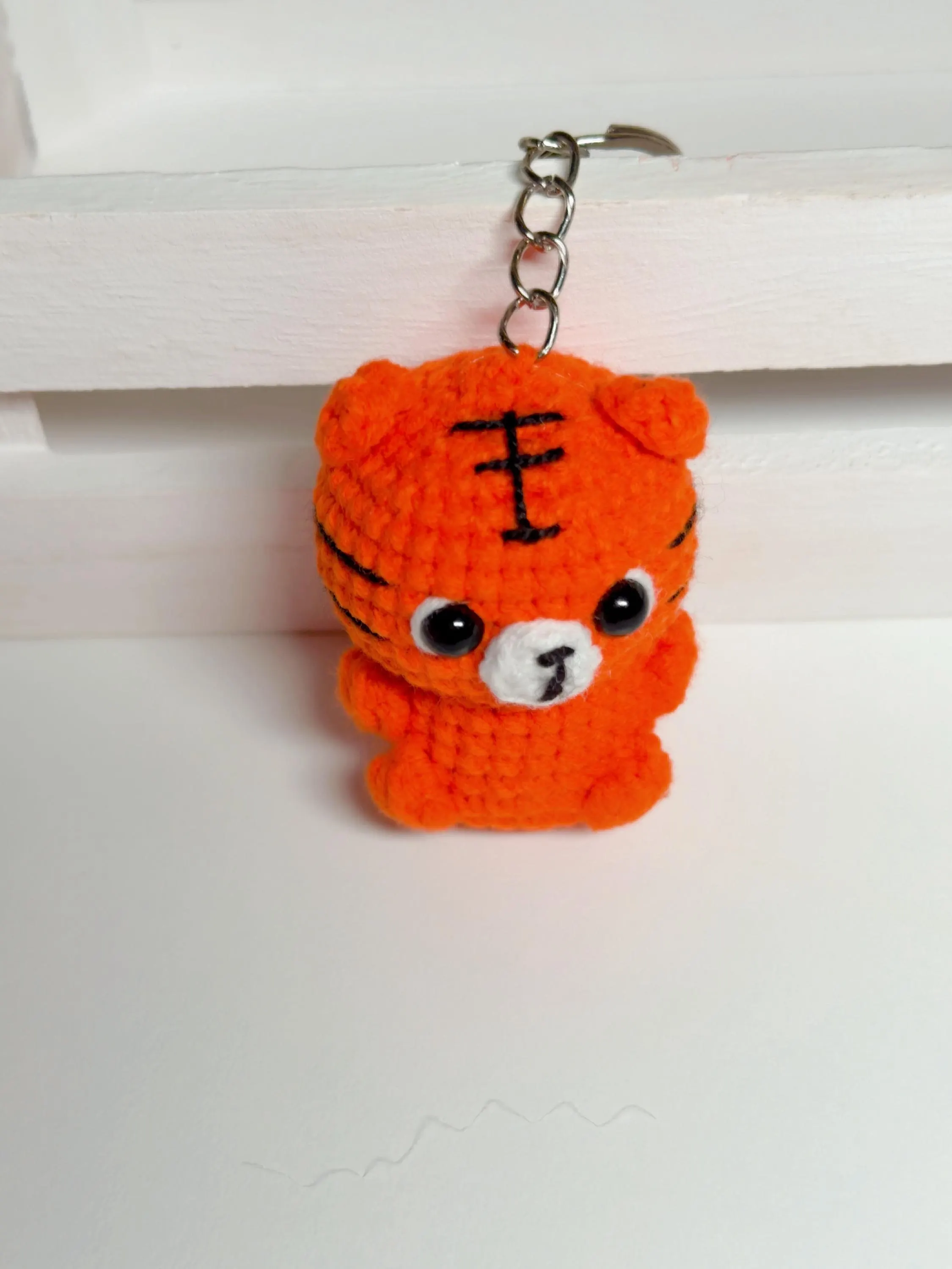 Crochet Baby Tiger Keychain, product photo 9