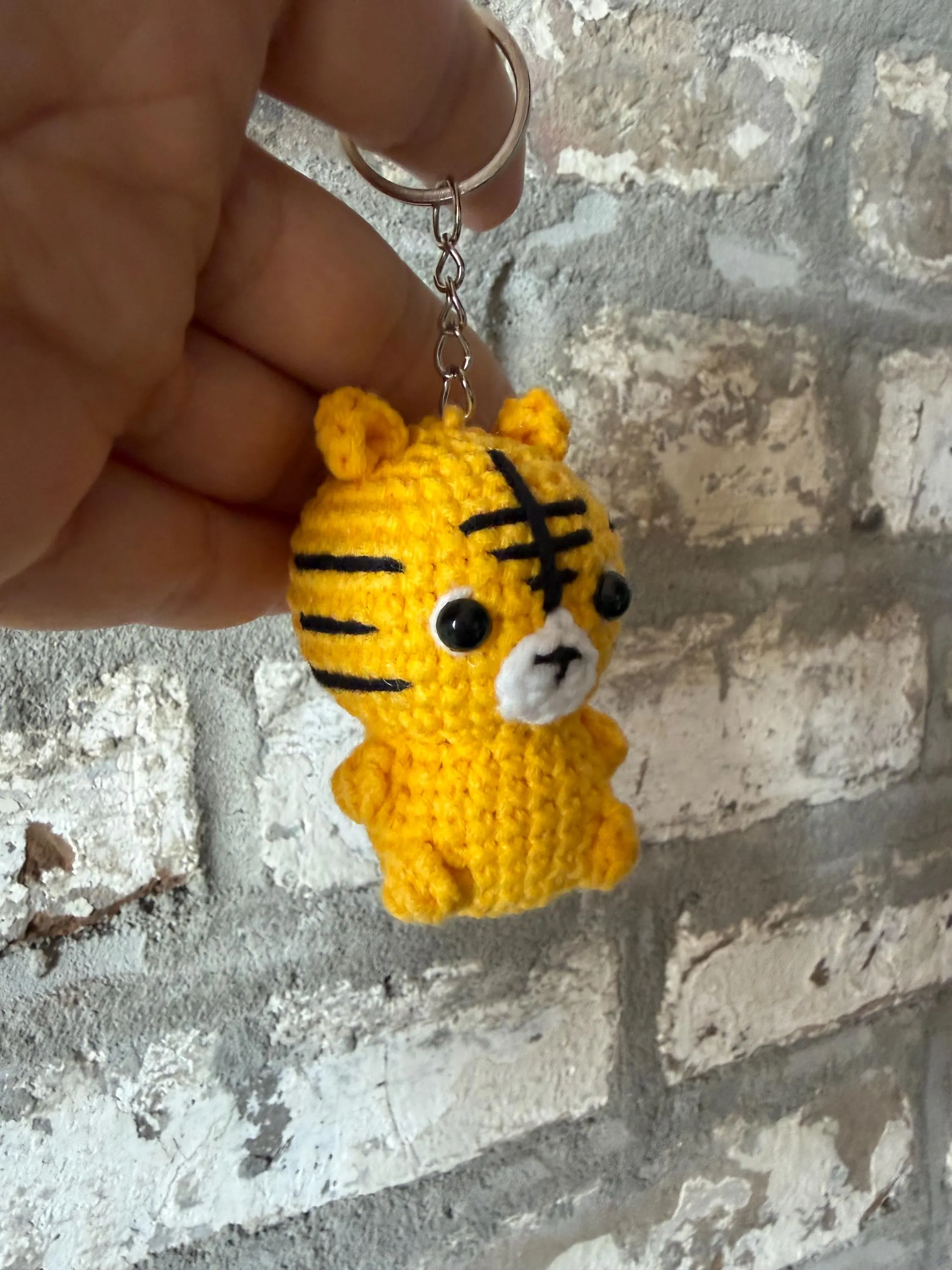 Crochet Baby Tiger Keychain, product photo 14