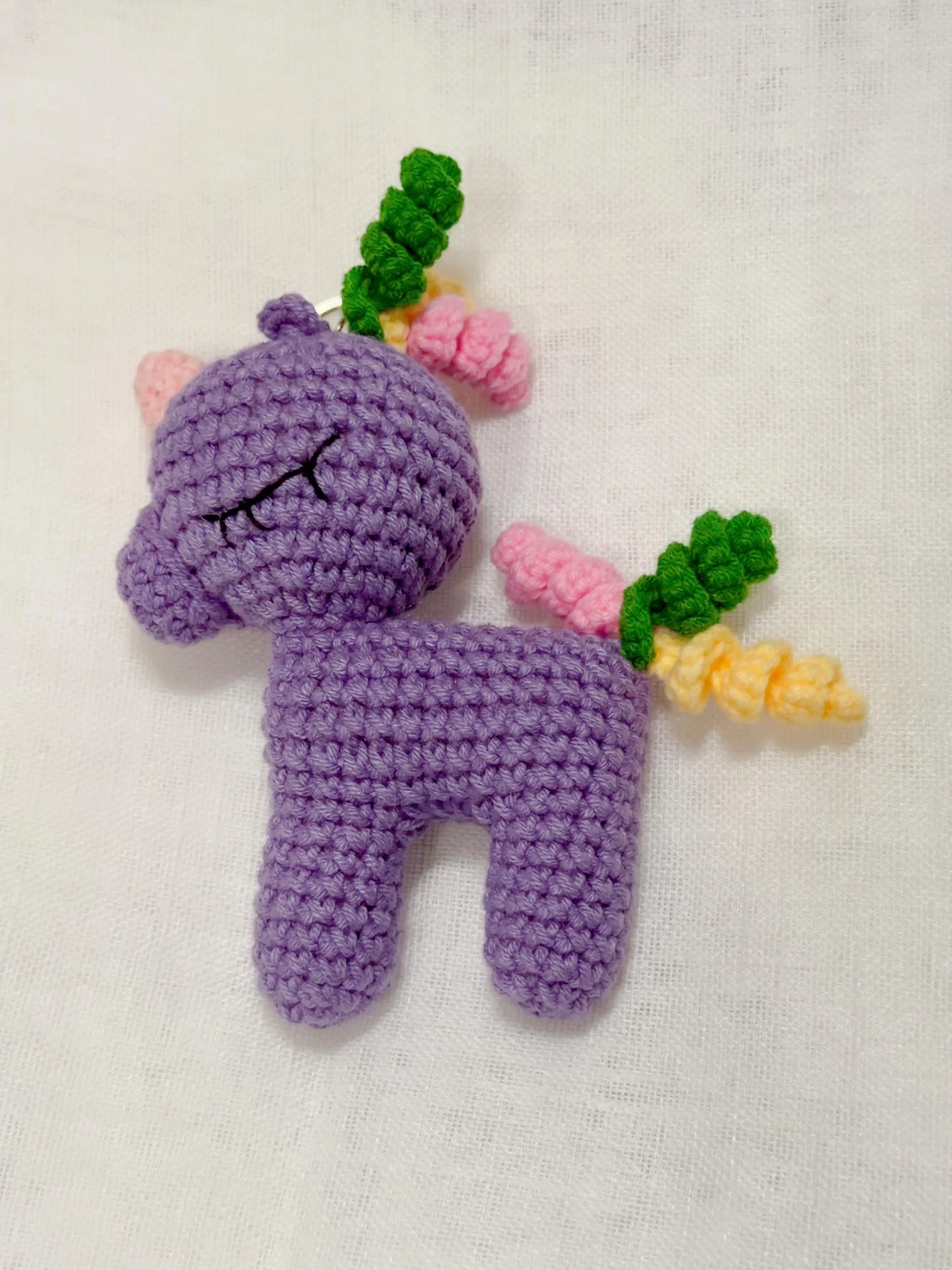Amigurumi Unicorn Keychain, product photo 8
