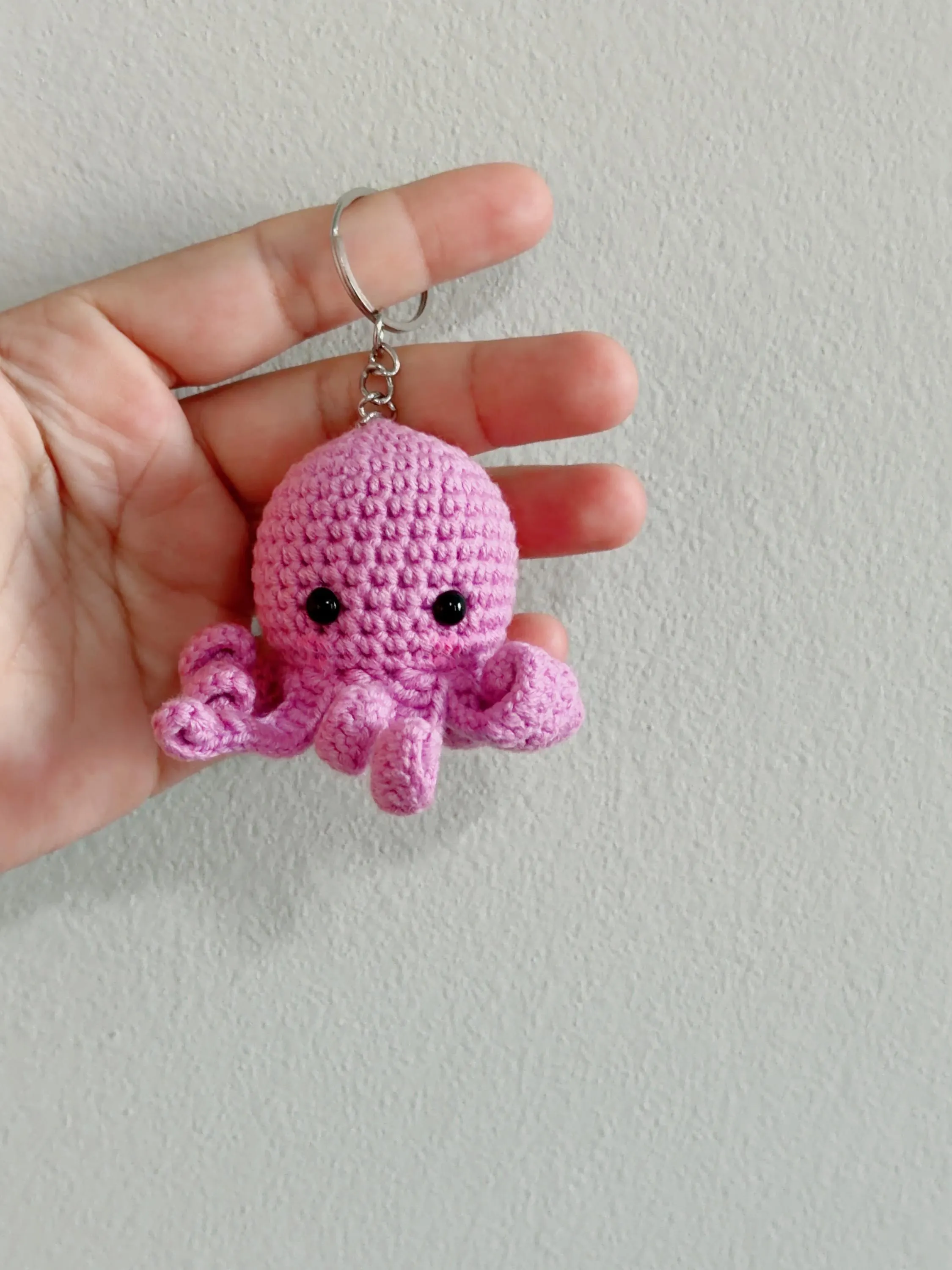 Mini Crochet Octopus Keychain, product photo 13