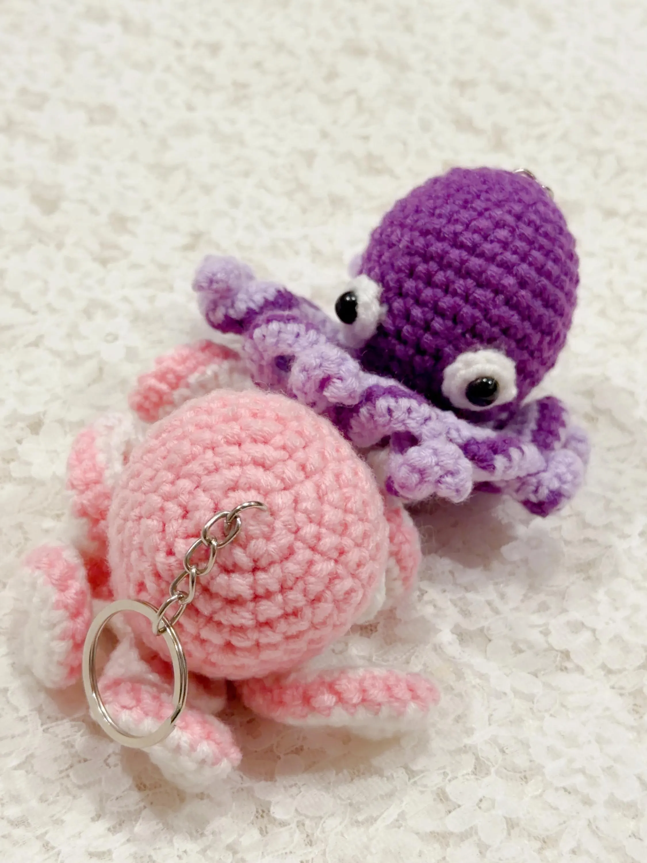 Crochet Octopus Keychain, product photo 2