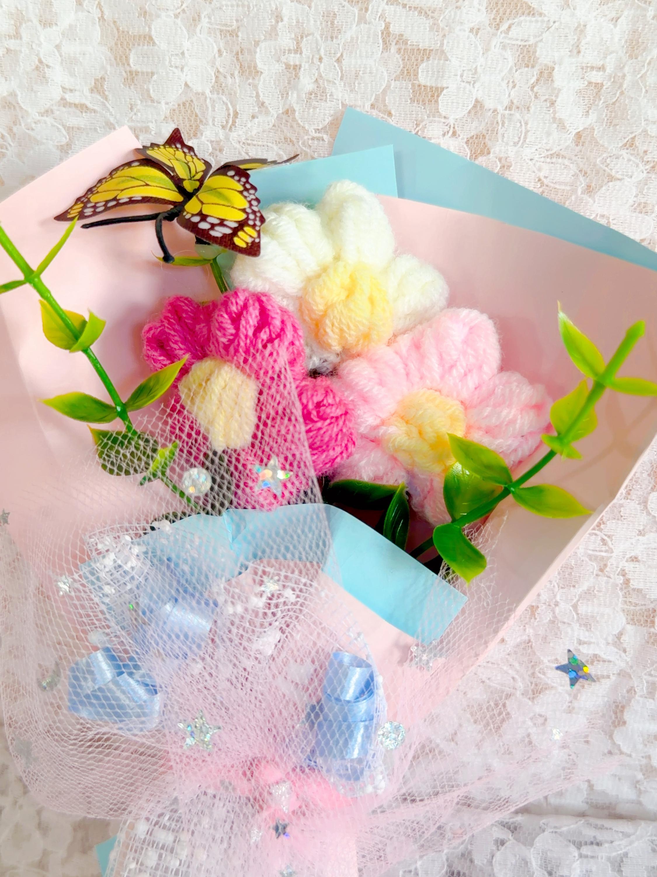 Mini Crochet Flower Bouquet, product photo 6