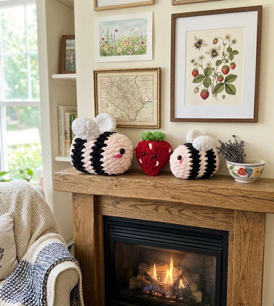 Rosie Pink Bee Crochet Pattern, product photo 6