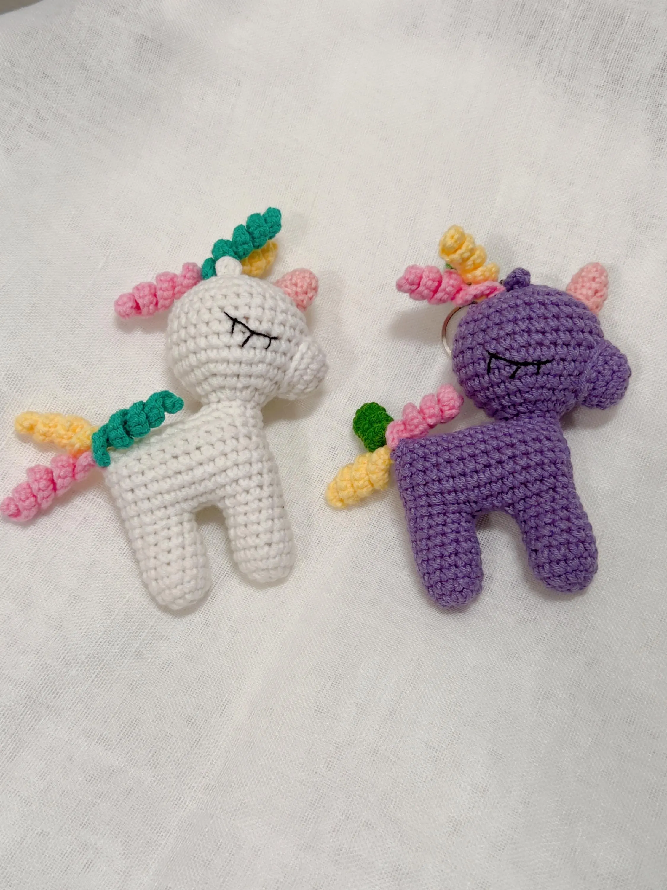 Amigurumi Unicorn Keychain, product photo 16