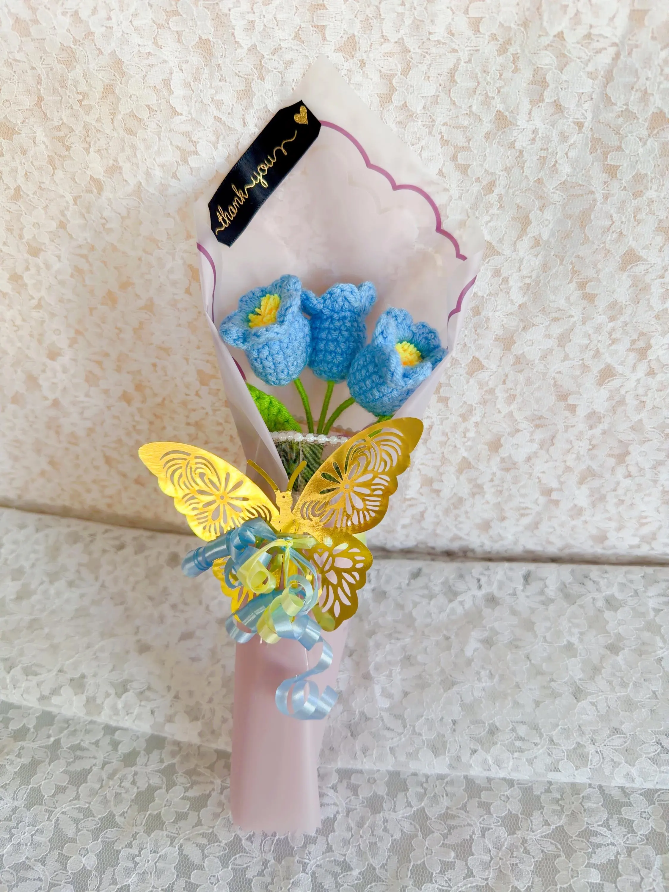 Crochet Lily of the Valley Bouquet, product photo 6