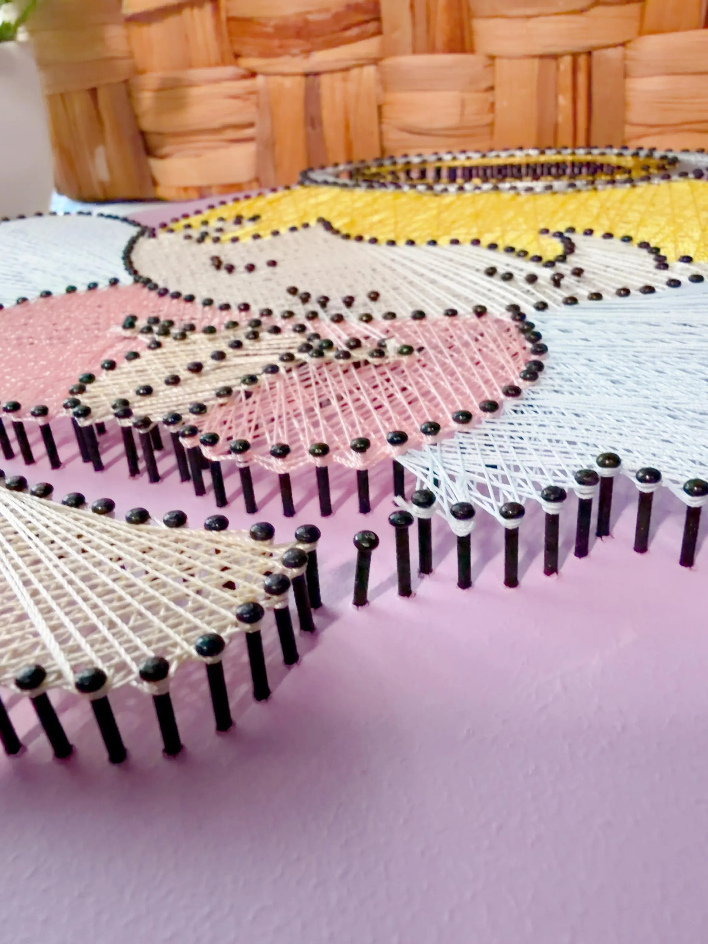 Handmade Baby Angel String Art, product photo 15