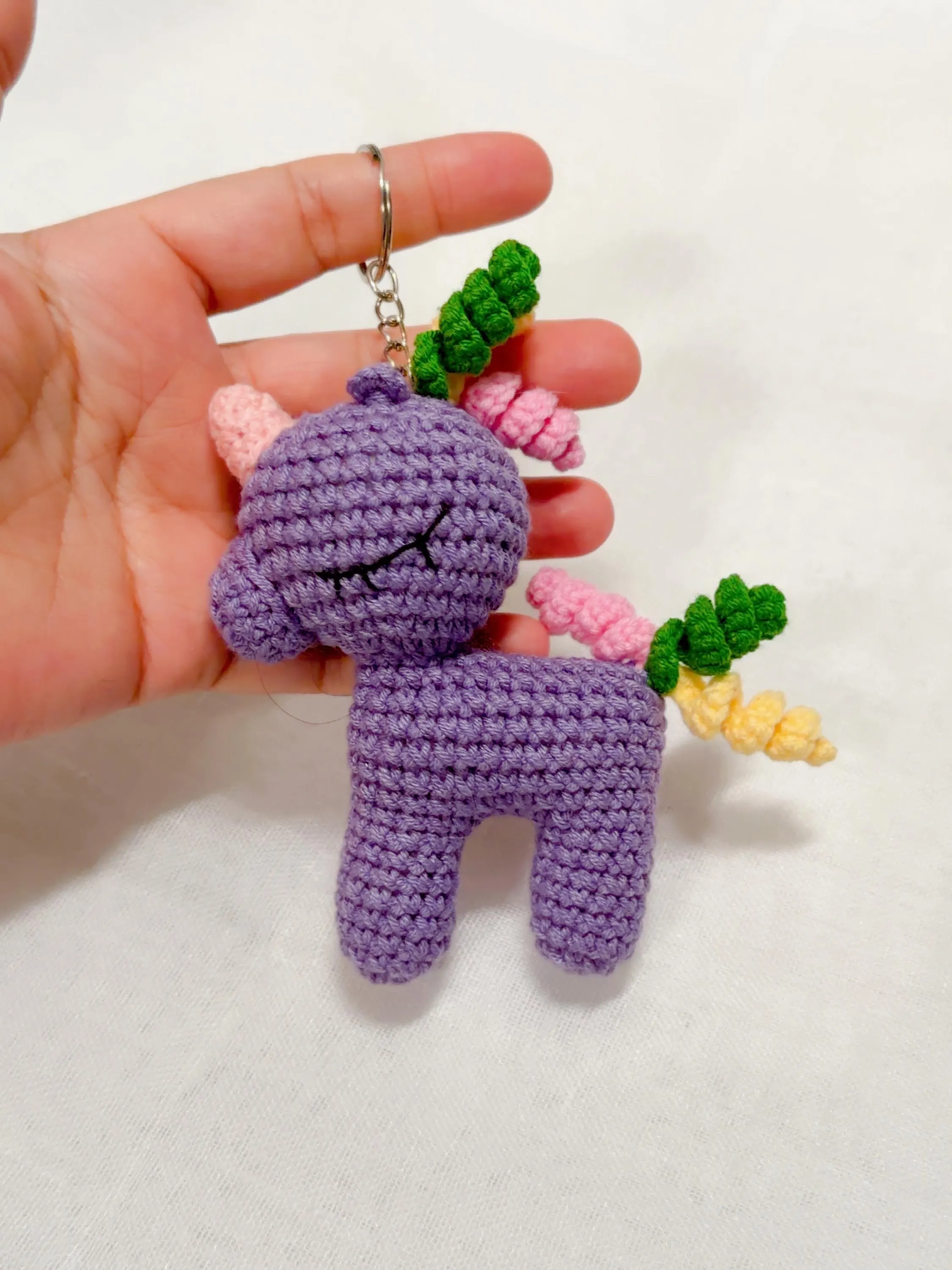 Amigurumi Unicorn Keychain, product photo 7