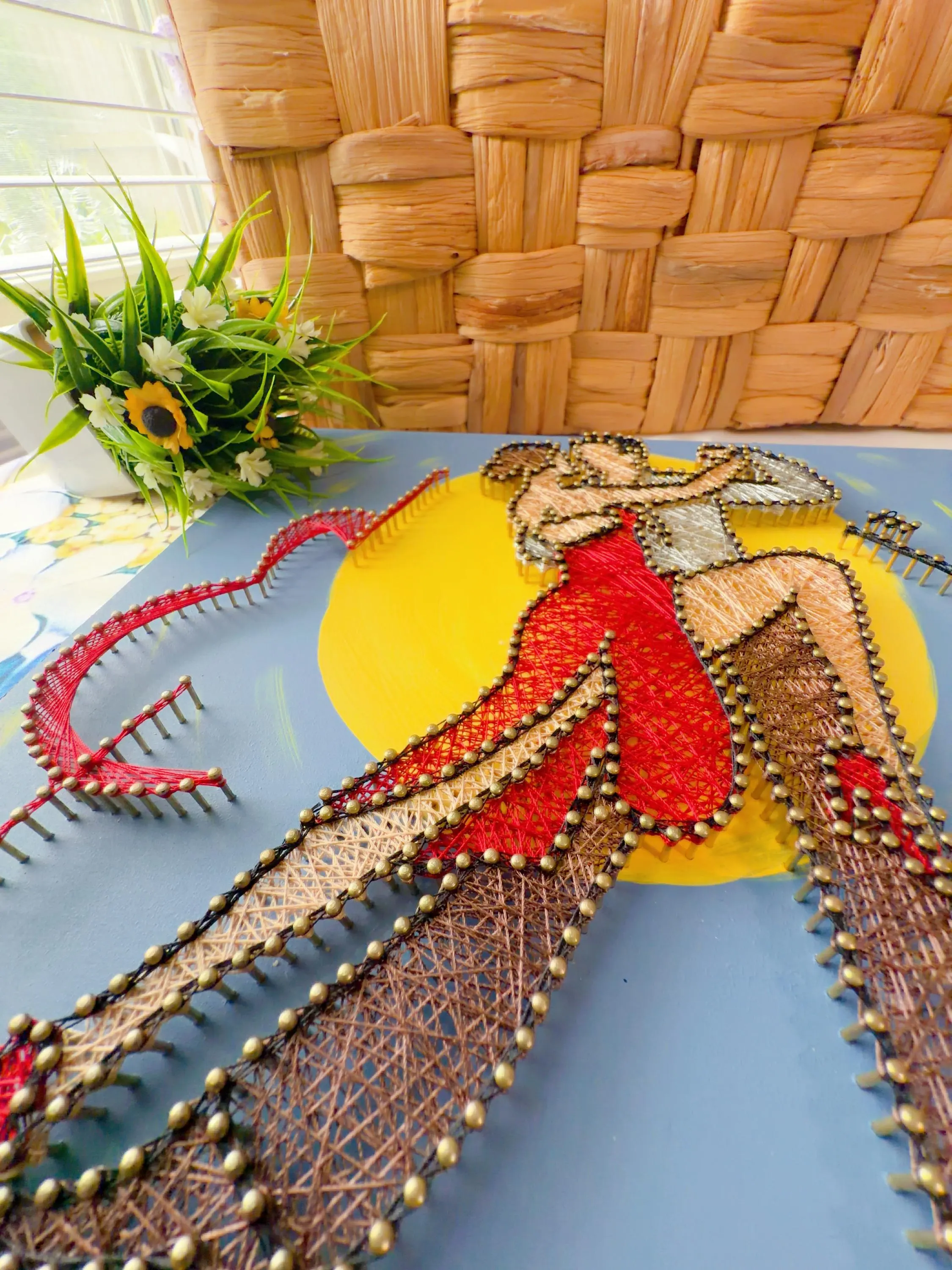 Handmade String Art Couple Dancing Wall Decor |, product photo 7
