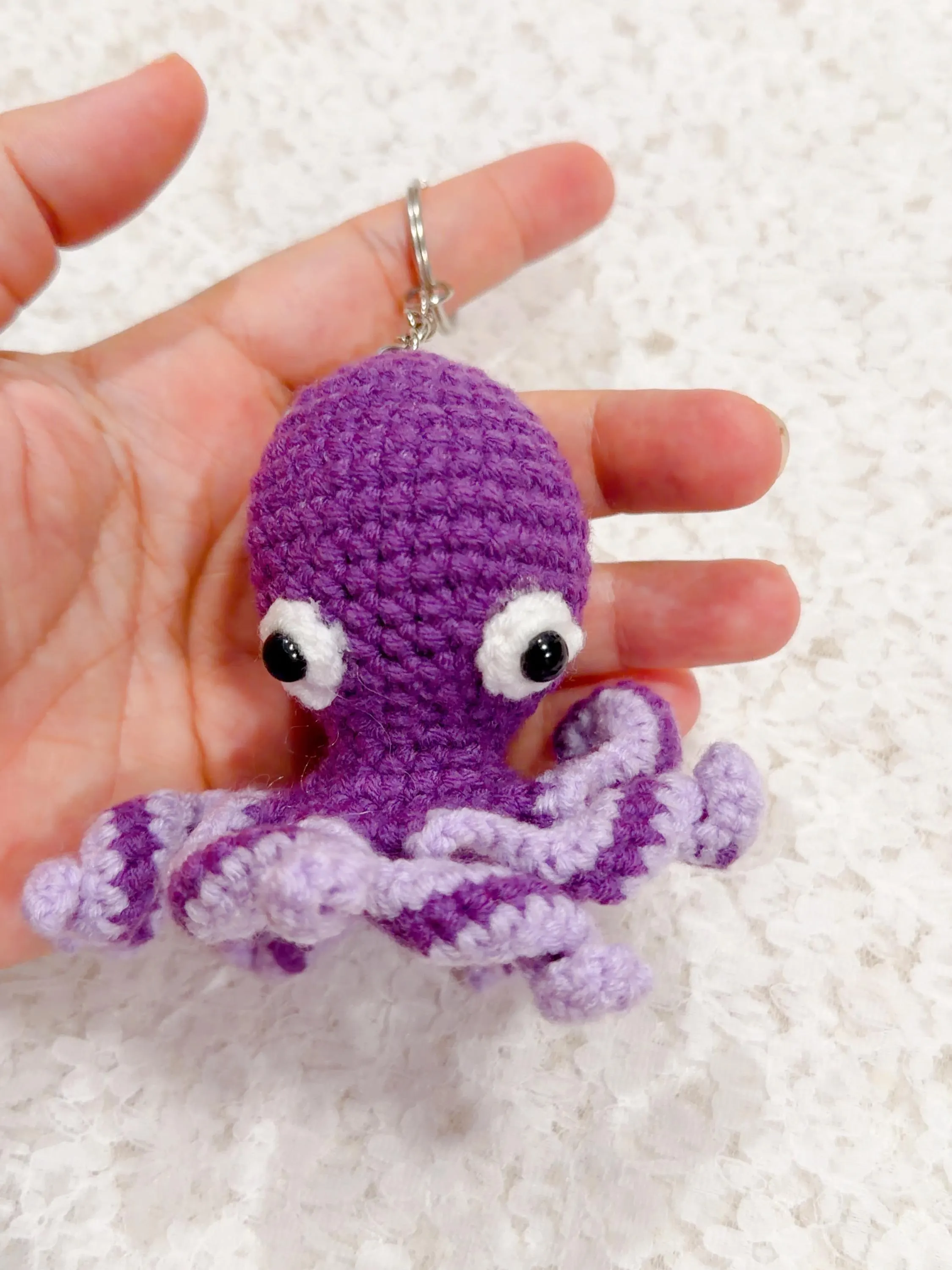 Crochet Octopus Keychain, product photo 1