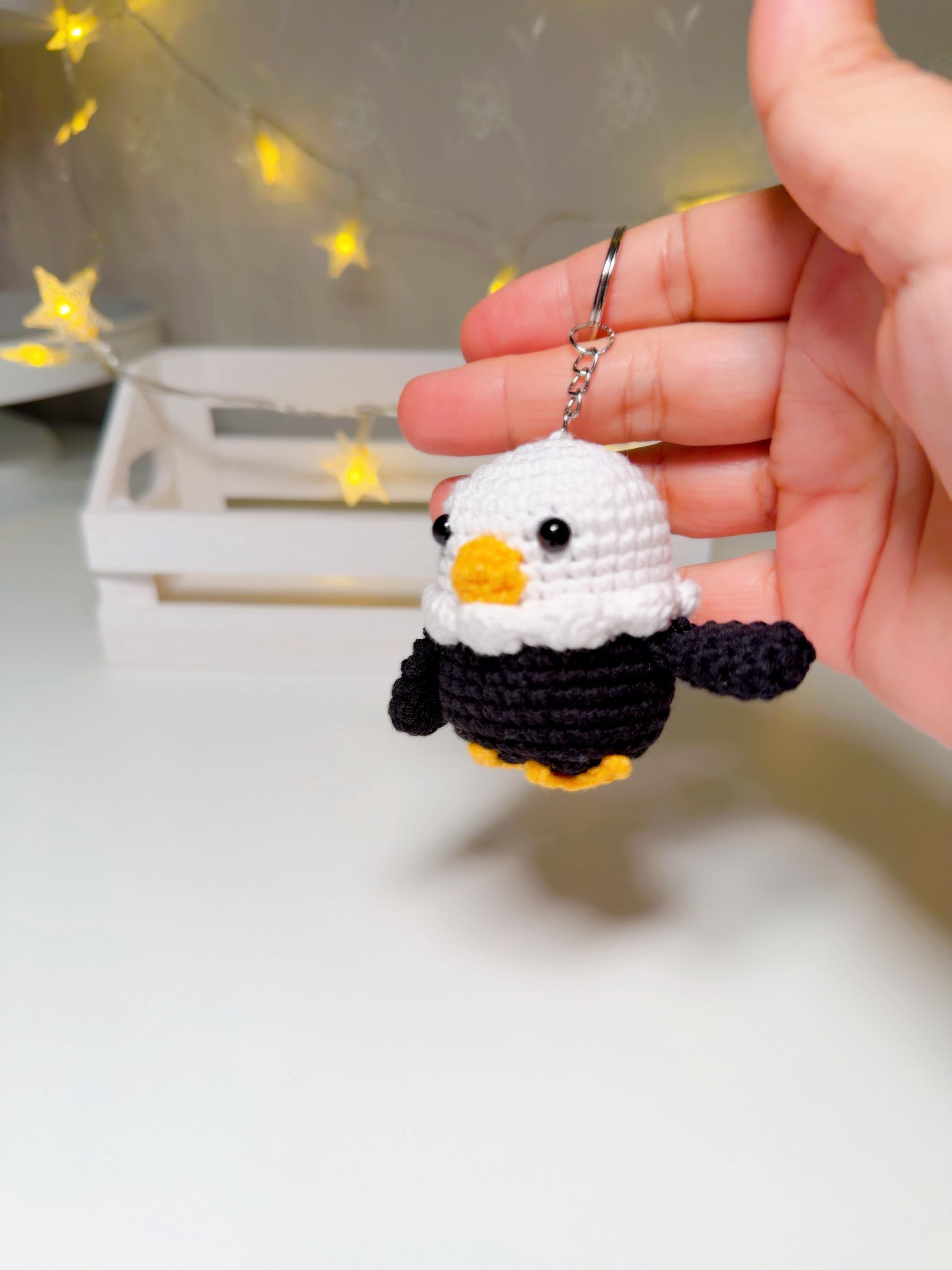 Crochet Eagle Keychain, product photo 8