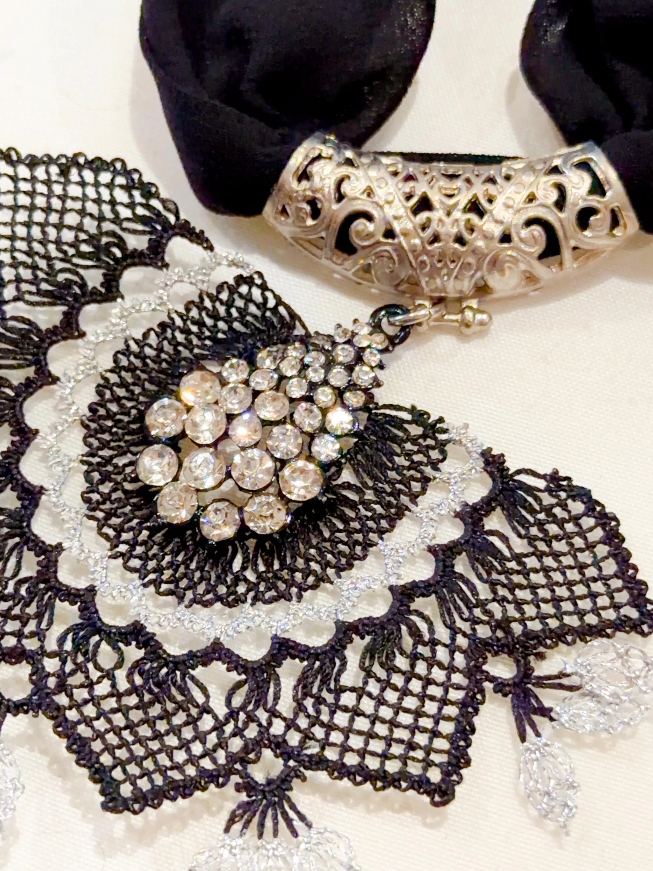 Turkish Needle Lace Scarf, product photo 9
