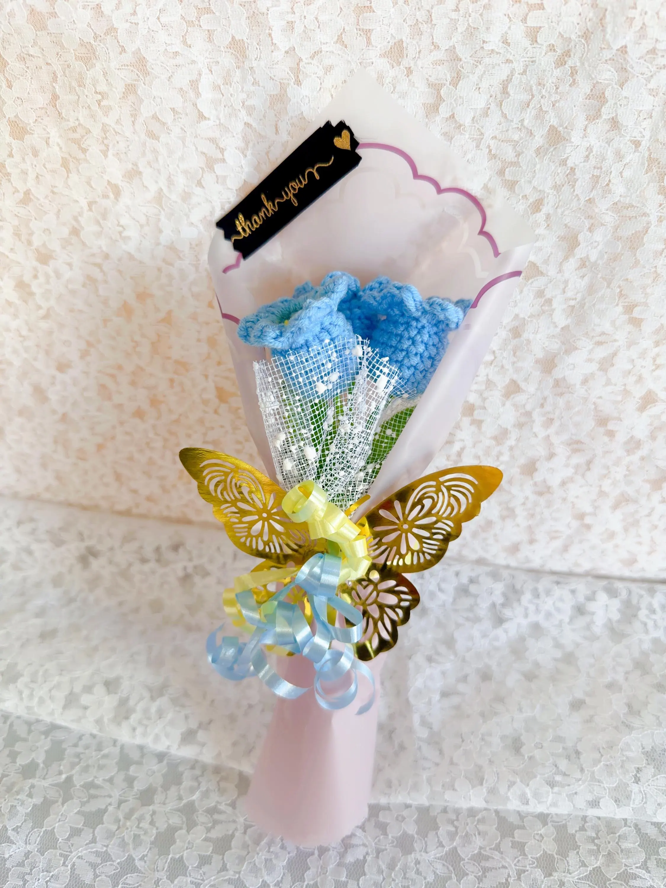 Crochet Lily of the Valley Bouquet, product photo 4