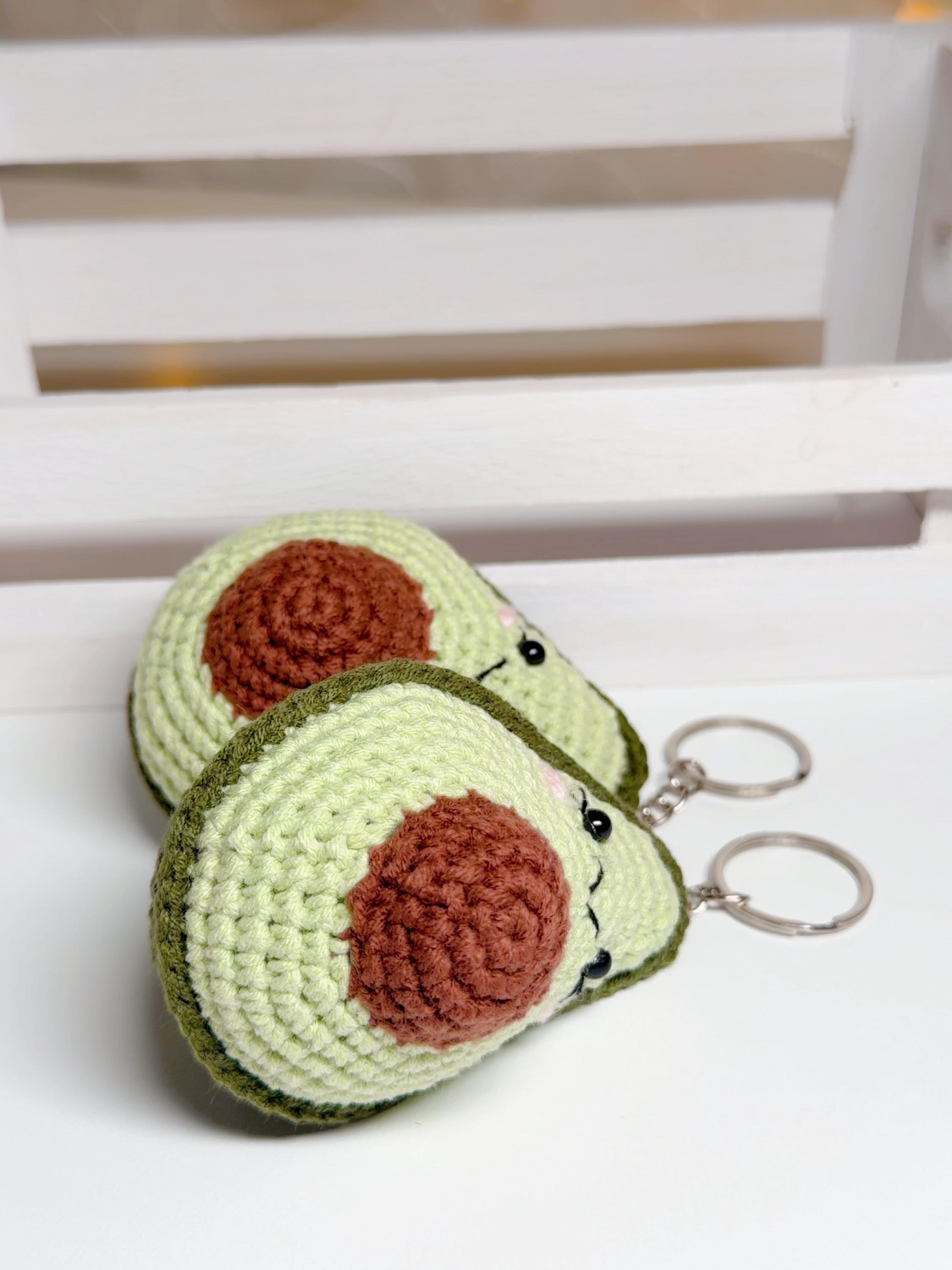 Crochet Avocado Keychain, product photo 18