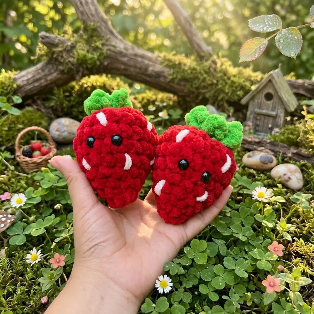 Beginner Crochet Strawberry Pattern | Emotional, product photo 2