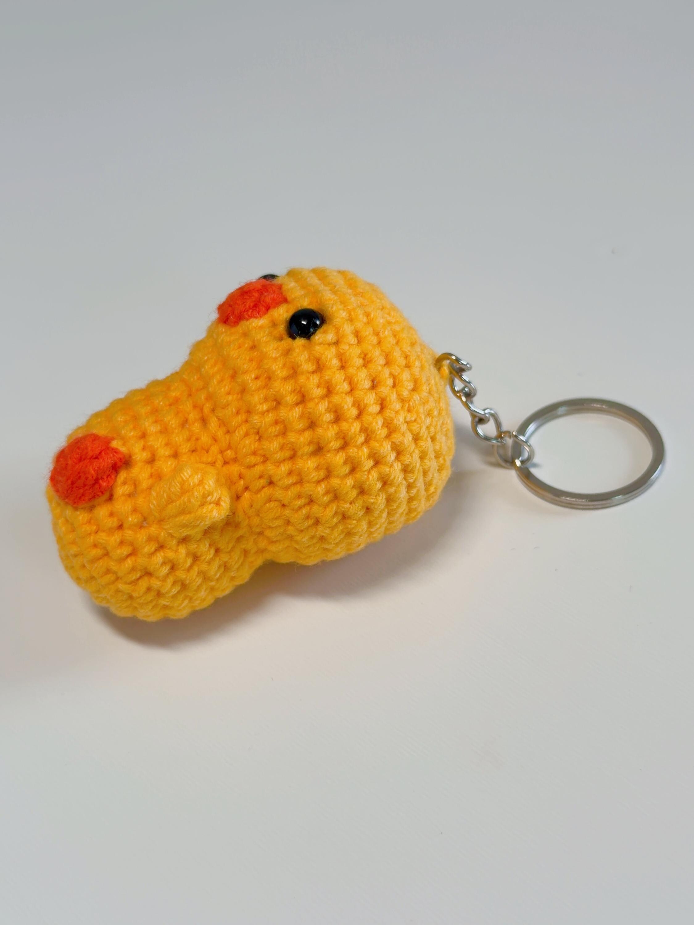 Handmade Amigurumi Duck Keychain, product photo 16