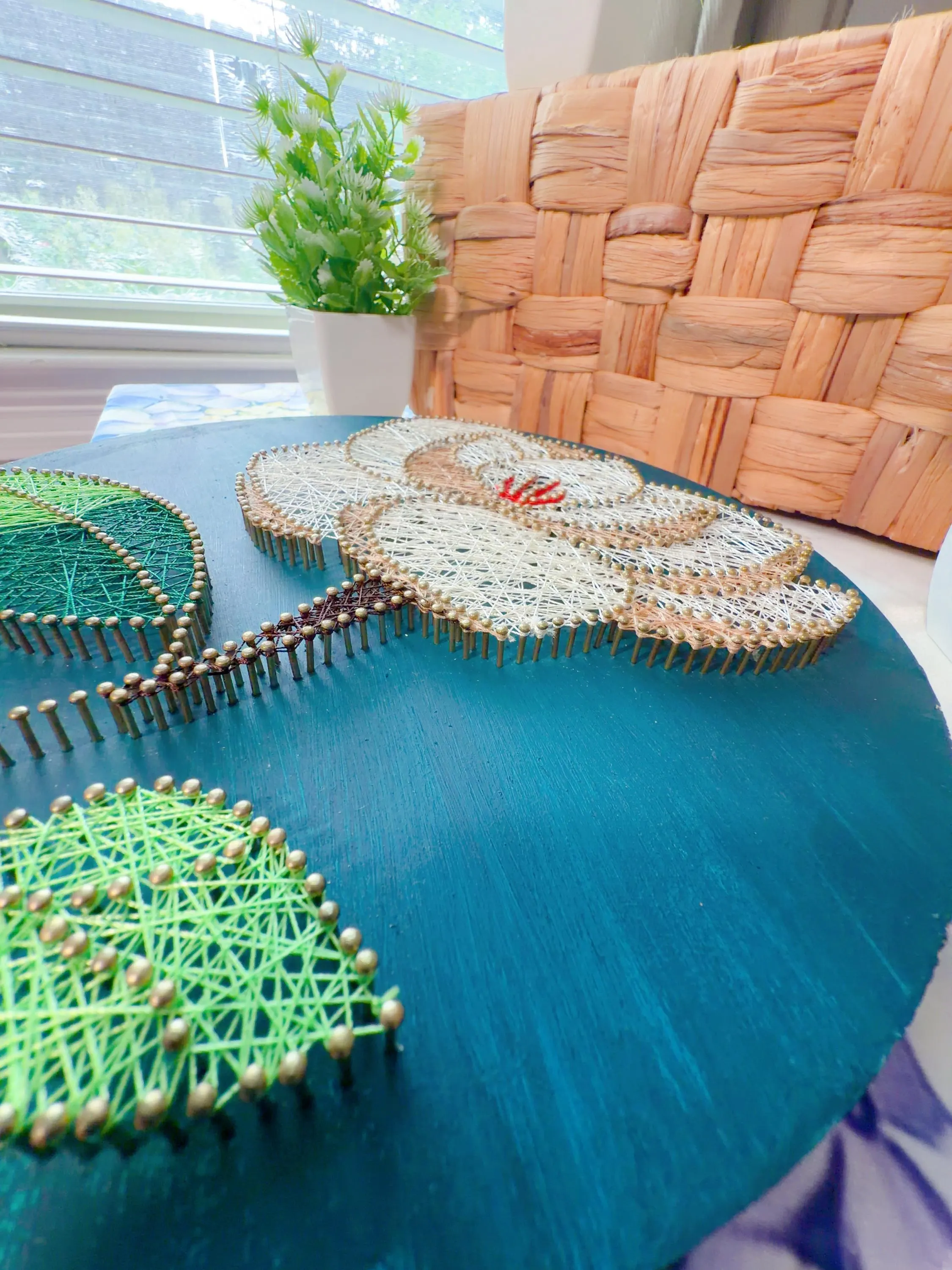 Handmade Louisiana Magnolia String Art Wall Decor, product photo 6