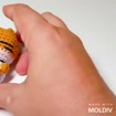 Crochet Cat Keychain, product photo 2