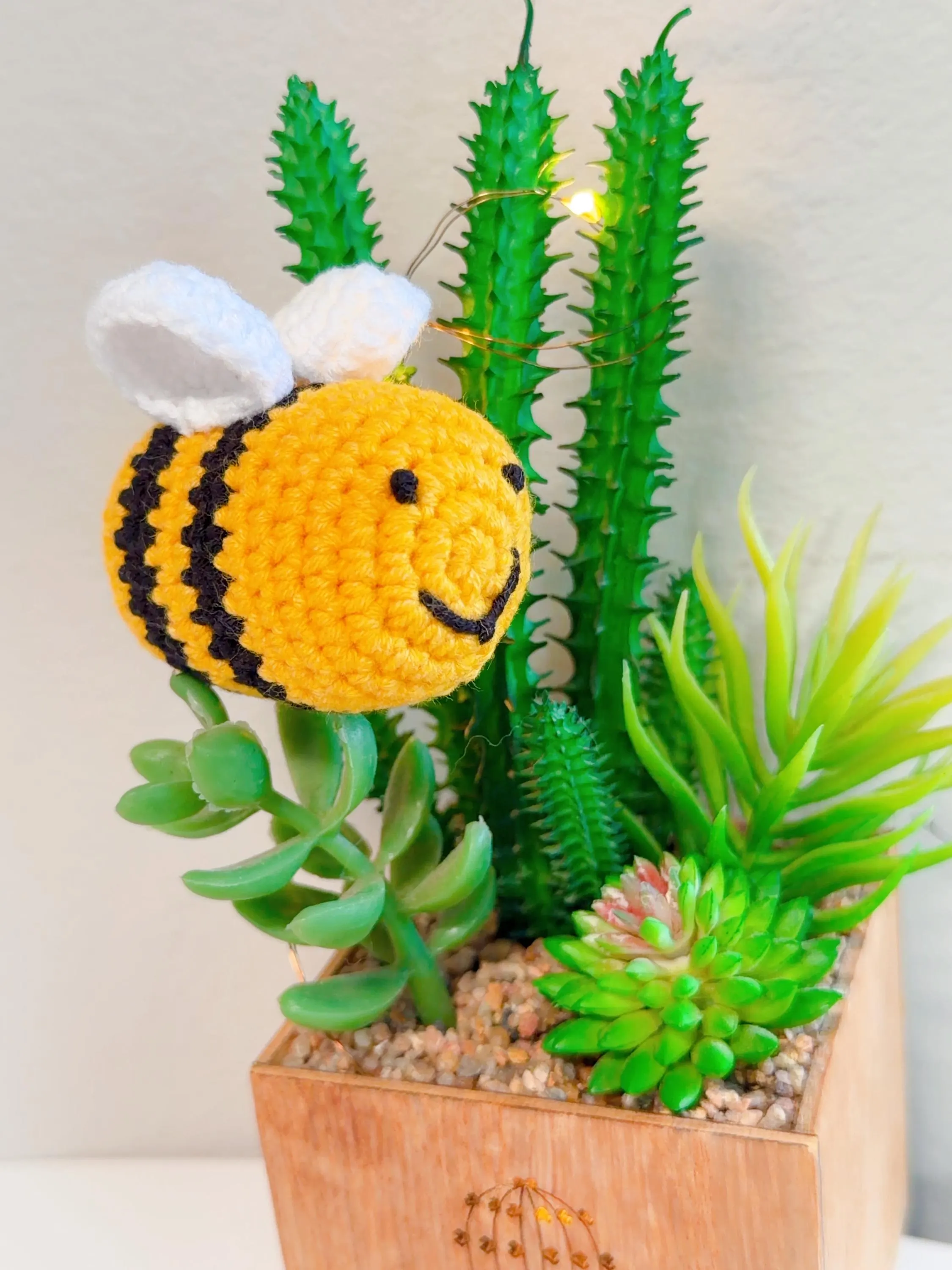 Crochet Bee Amigurumi Keychain, product photo 7