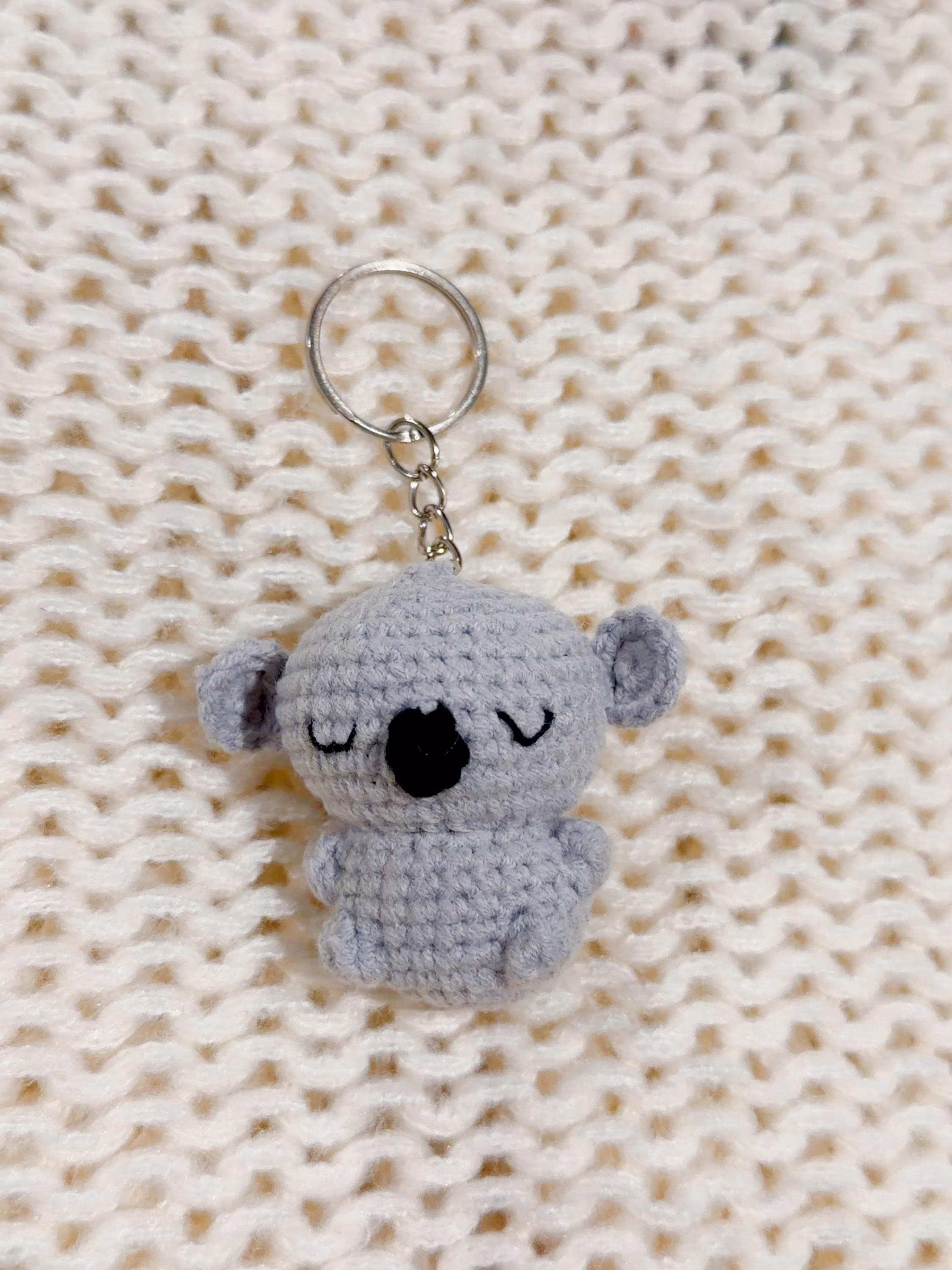 Handmade Crochet Koala Keychain, product photo 9