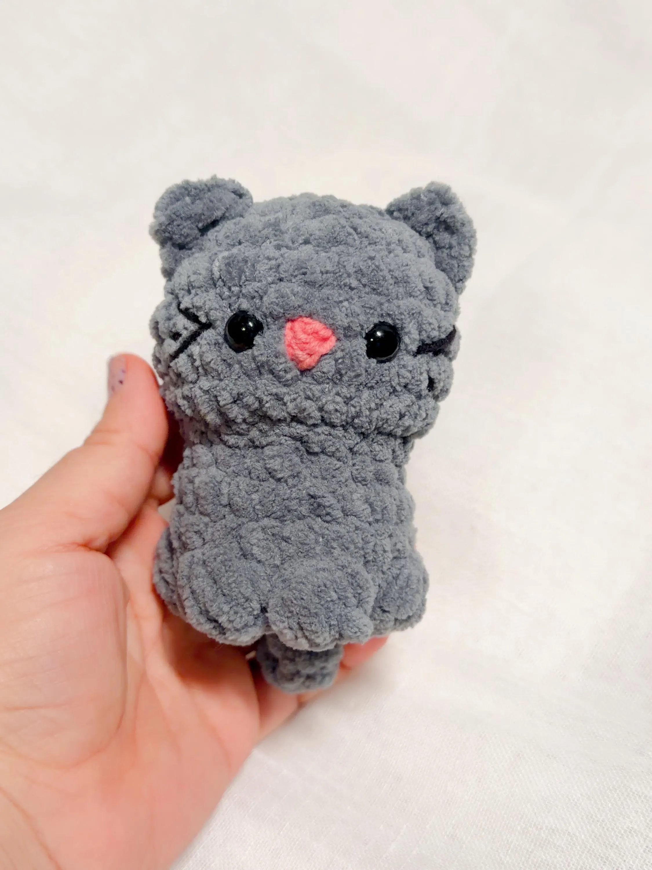 Handmade Crochet Cat Plush, product photo 7