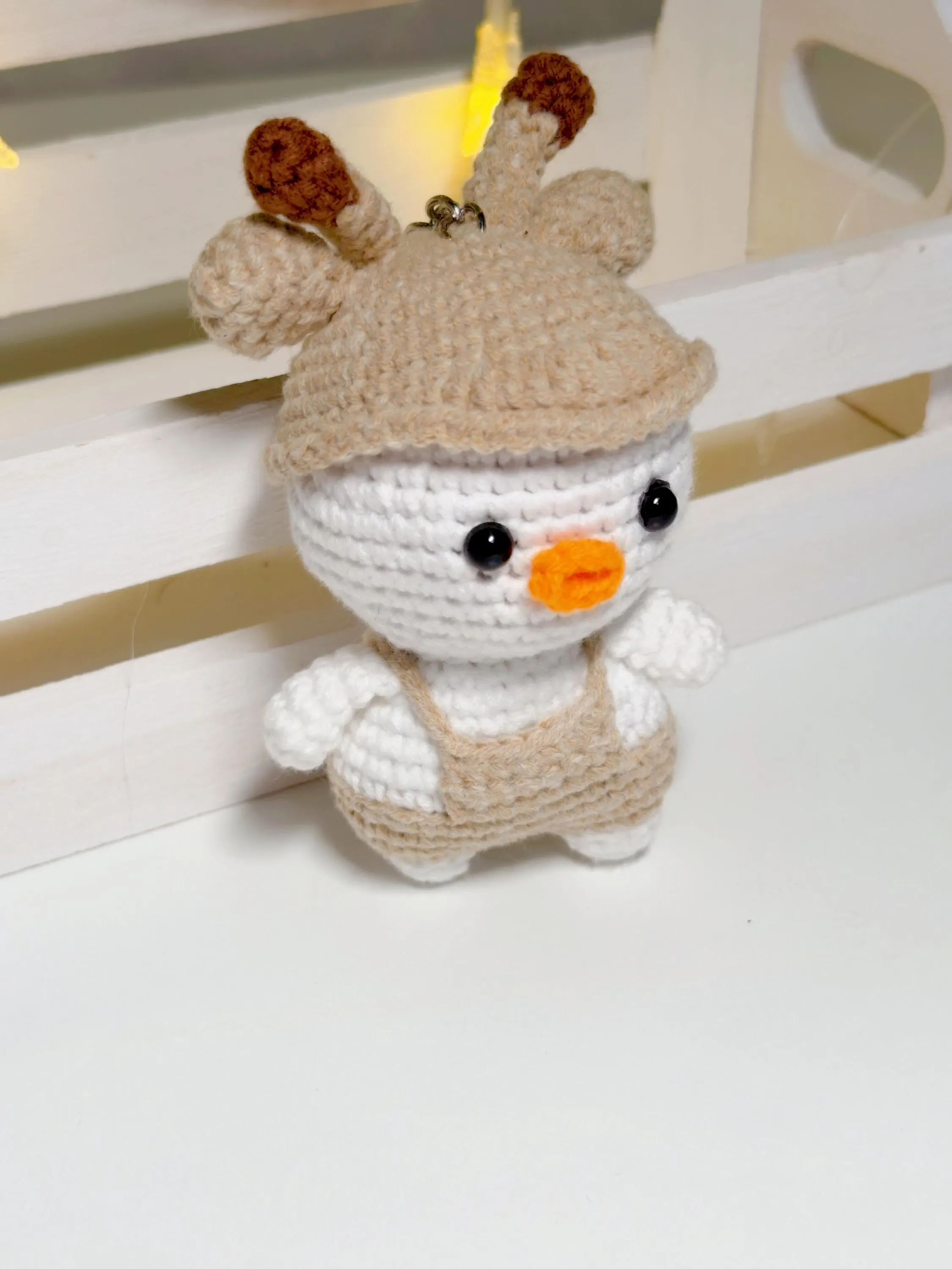 Crochet Duck Keychain, product photo 5