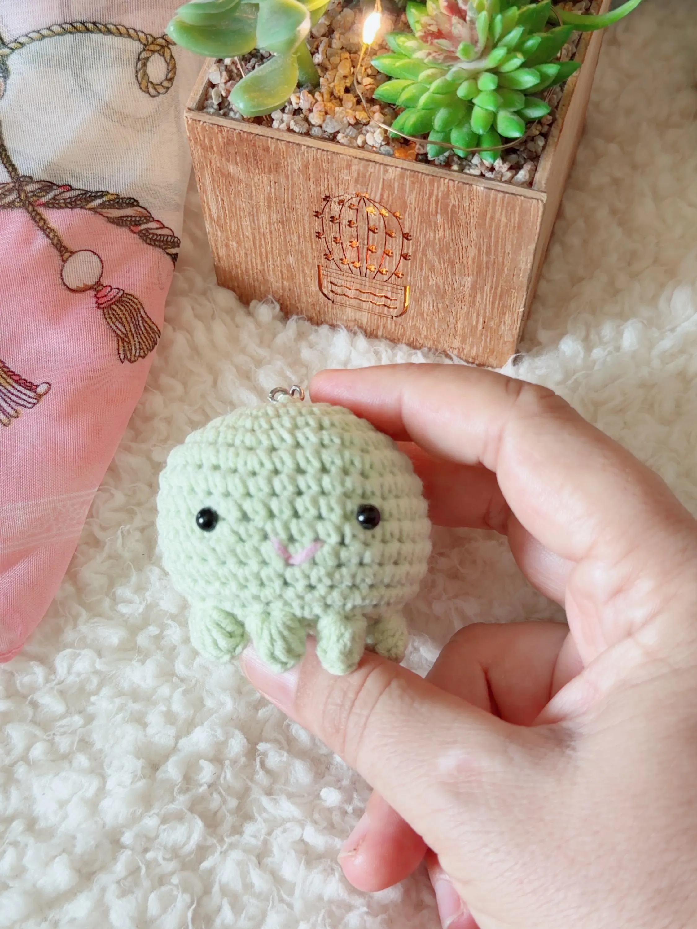 Crochet Octopus Amigurumi Keychain, product photo 21