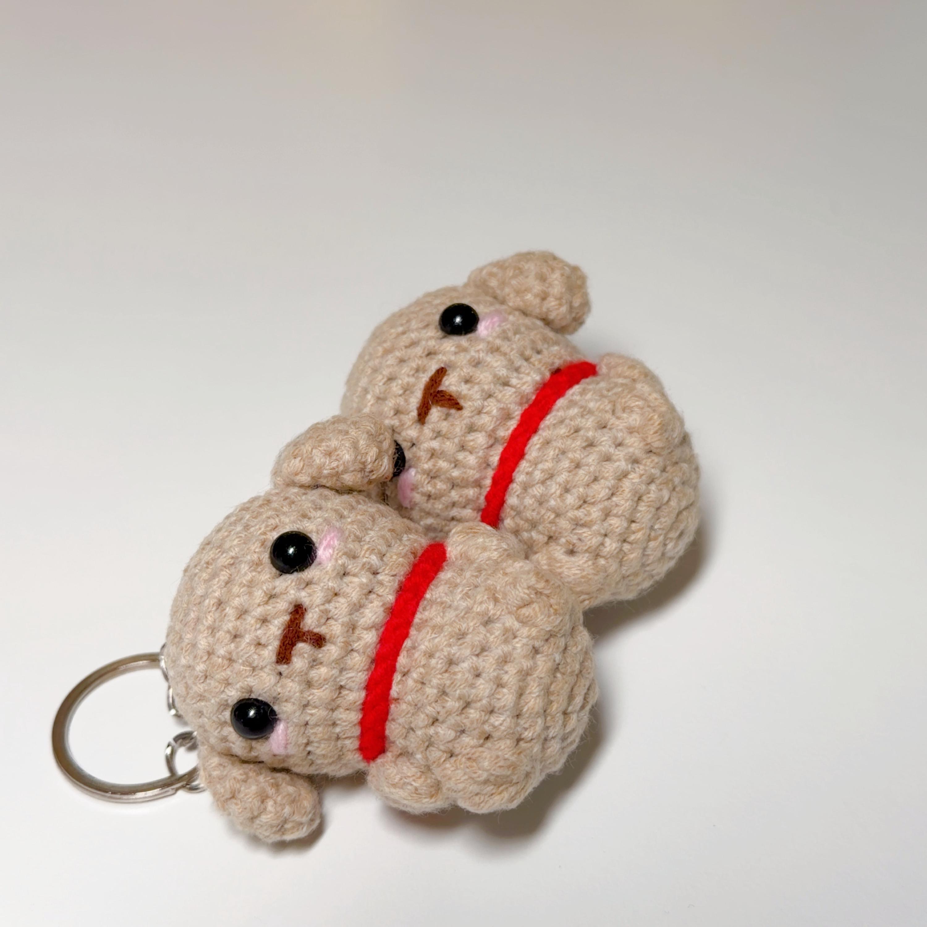 Crochet Dog Keychain, product photo 9