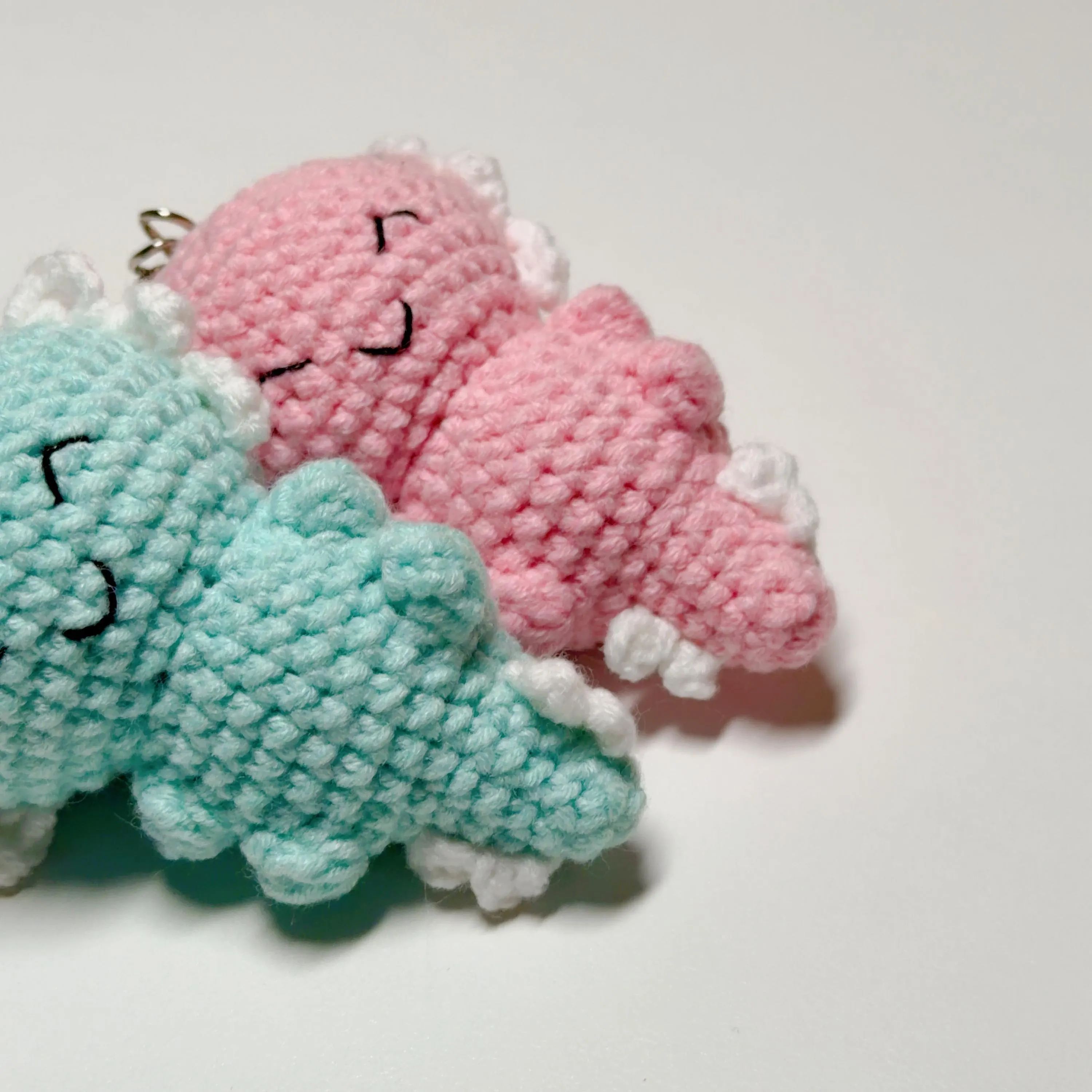 Crochet Axolotl Keychain, product photo 11